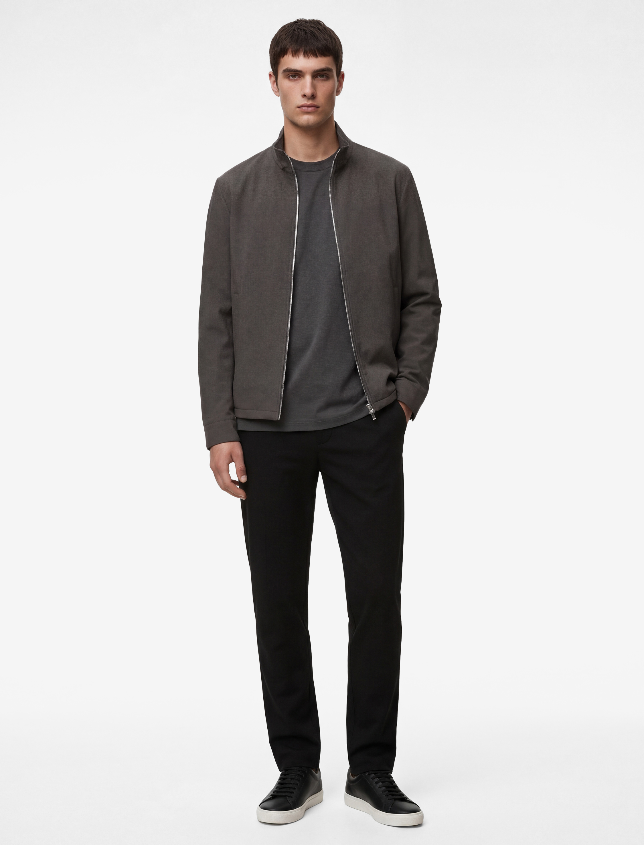   Düğmeli Cepli Viskon Karışımlı Slim Fit Kumaş Pantolon