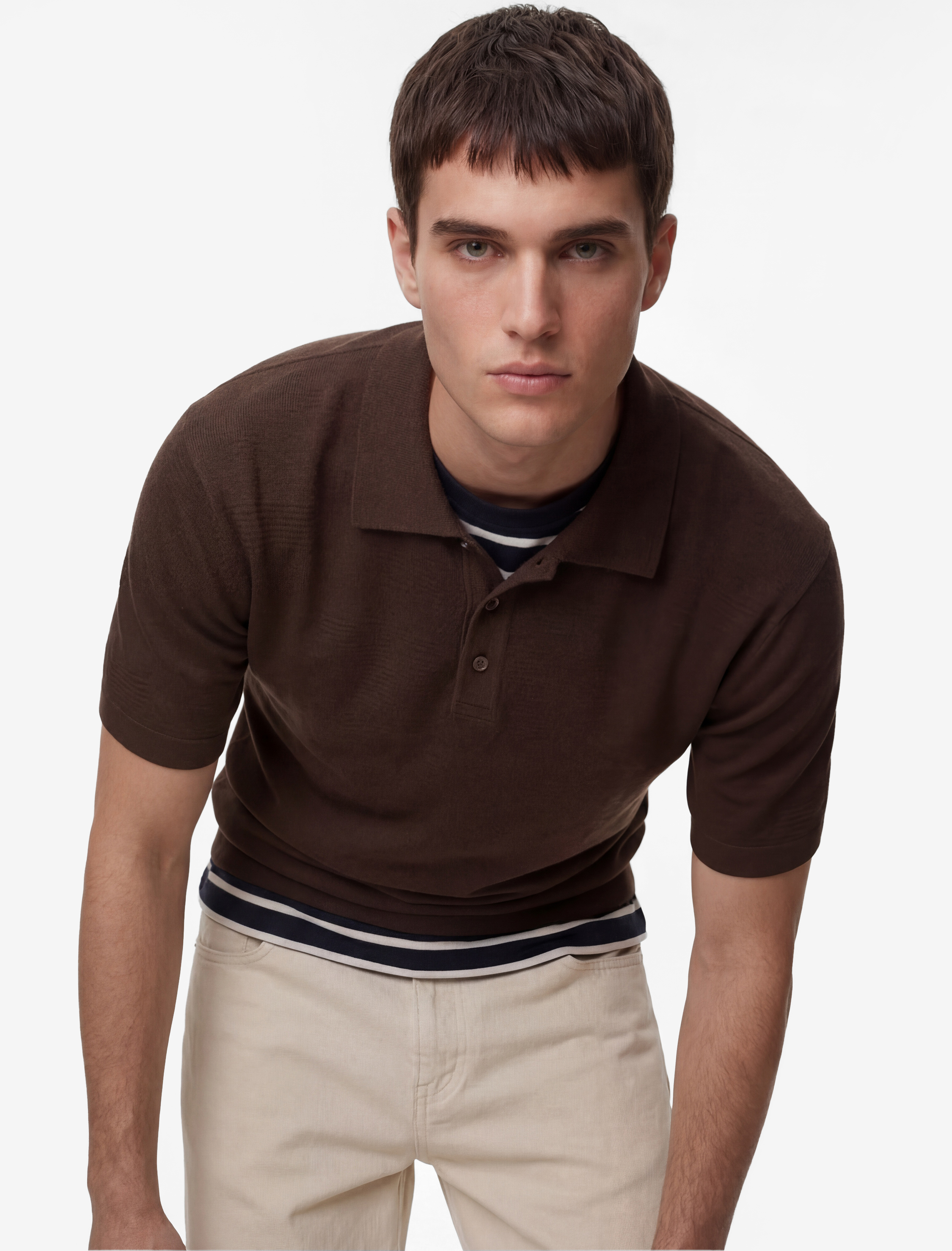   Regular Fit Kısa Kollu Düğmeli Polo Yaka Tişört