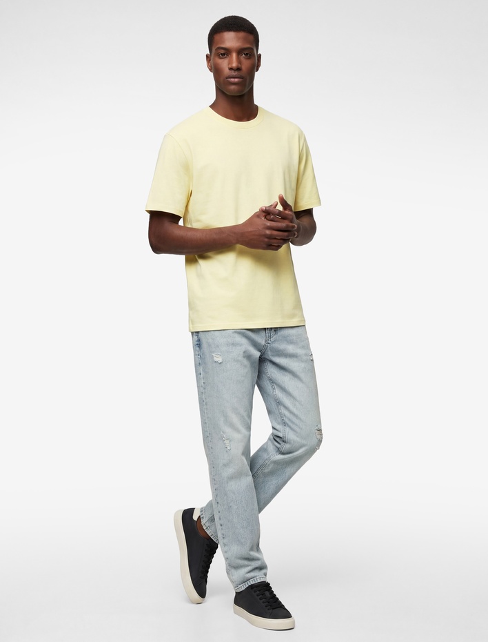  Regular Fit Kısa Kollu Bisiklet Yaka Pamuklu Basic Tişört