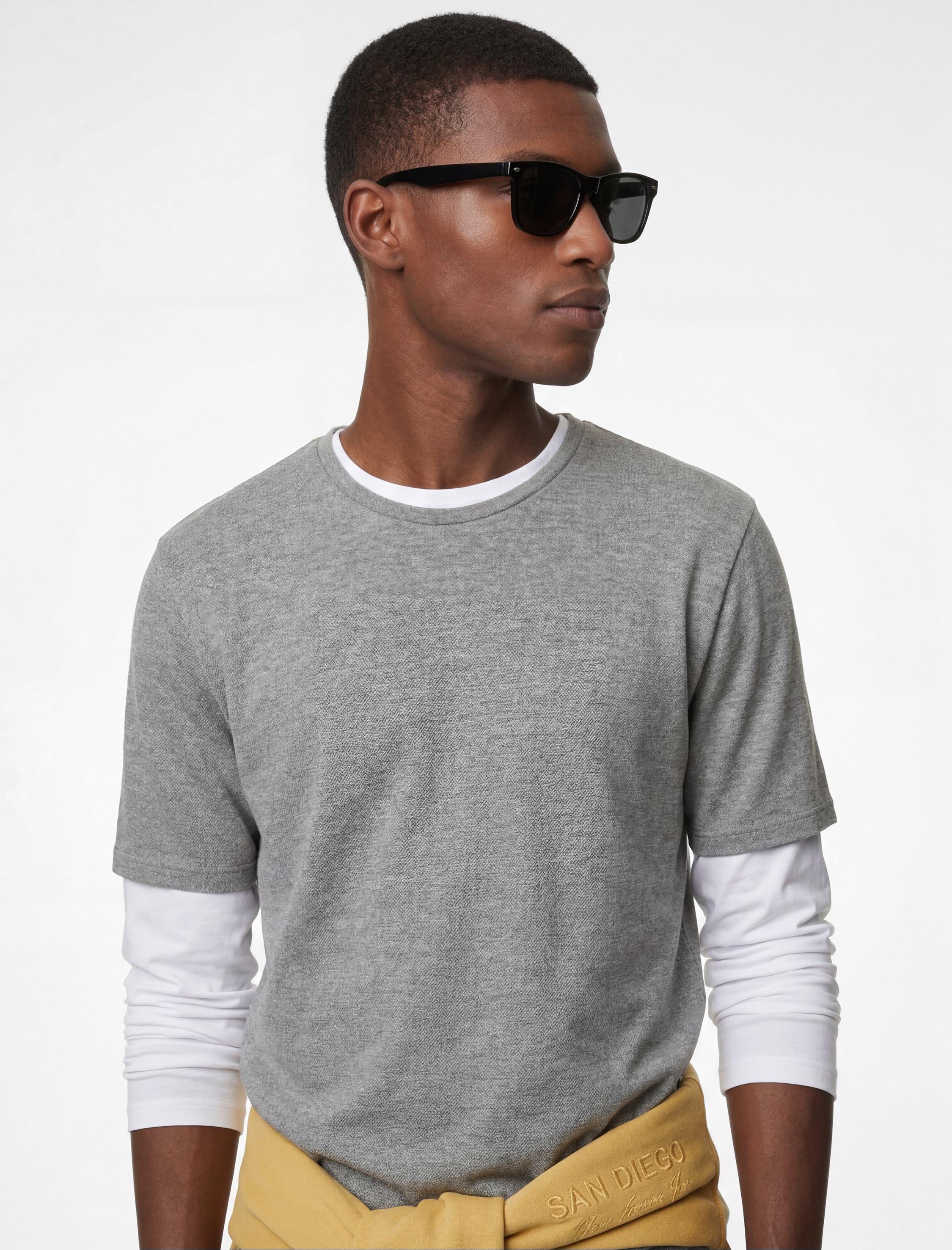   Regular Fit Bisiklet Yaka Viskon Karışımlı Kısa Kollu Tişört