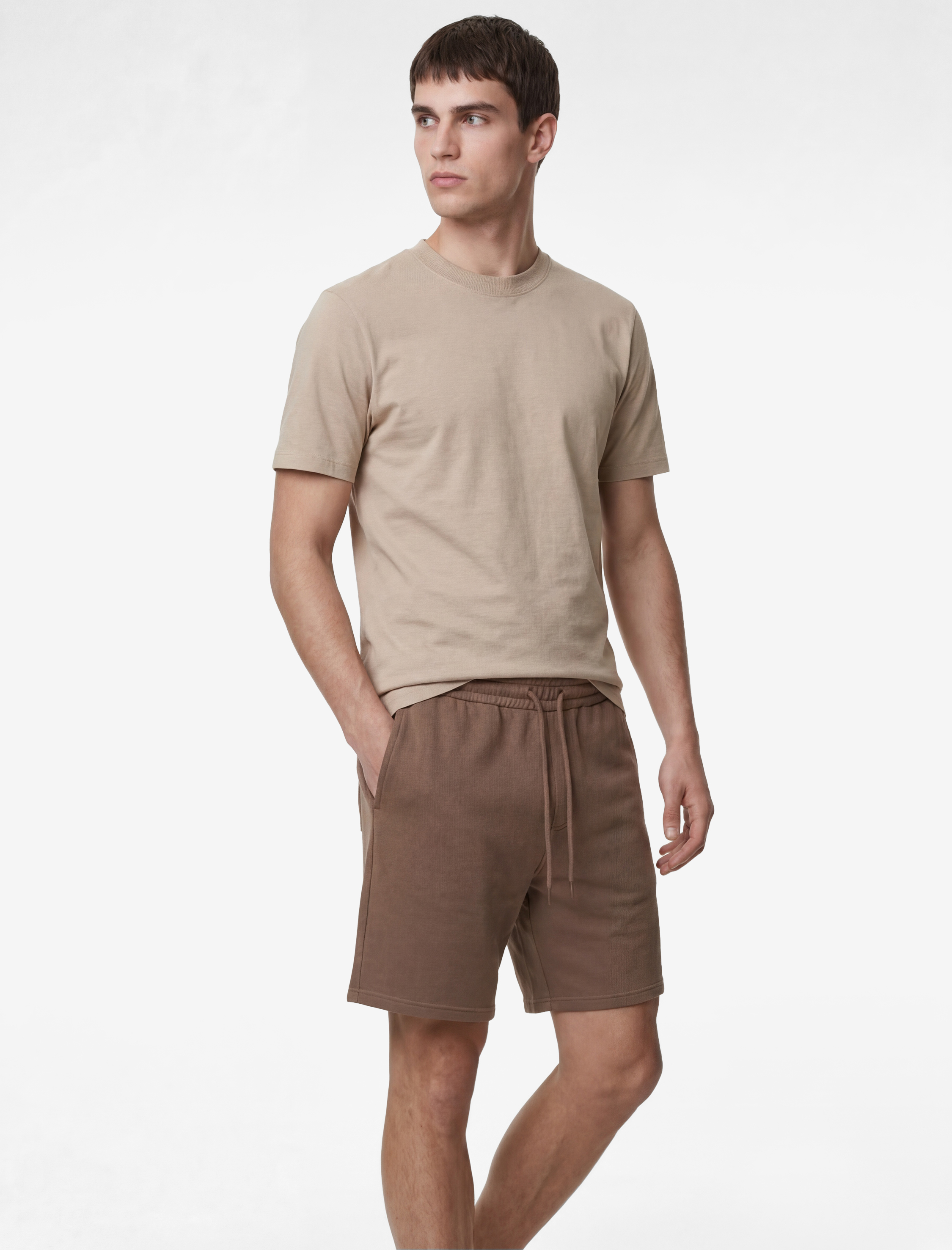   Rahat Kalıp Cepli Beli Bağcıklı Spor Şort