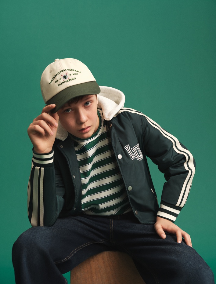 Erkek Çocuk Beli Ayarlanabilir Lastikli Pamuklu Cepli Denim Pantolon