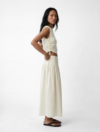 Modal Kumaş Midi Çan Etek