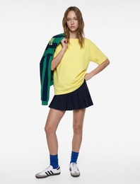 Rahat Kalıp Kısa Kollu Bisiklet Yaka Pamuklu Basic Tişört