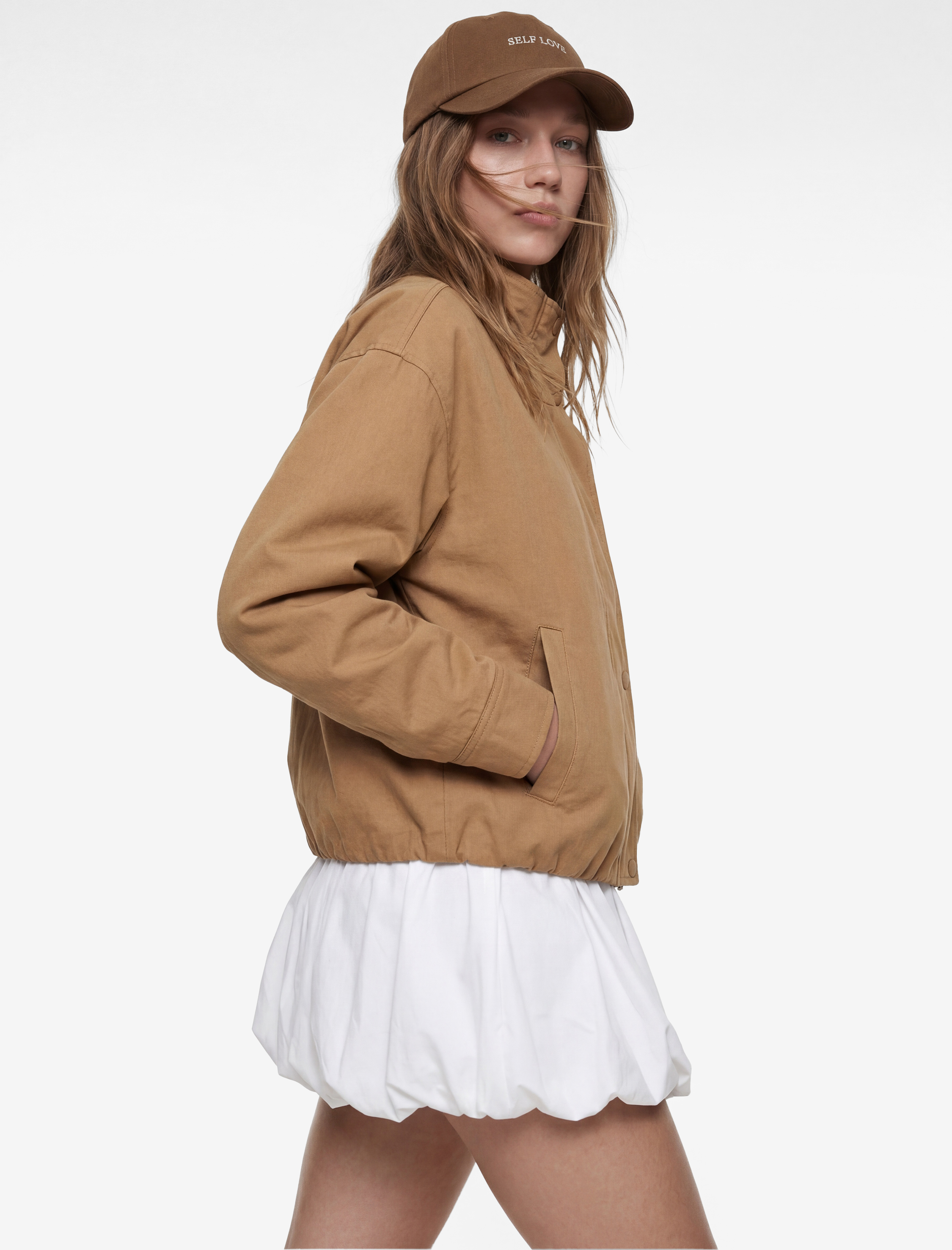   Regular Fit Uzun Kollu Klasik Yaka Crop Ceket