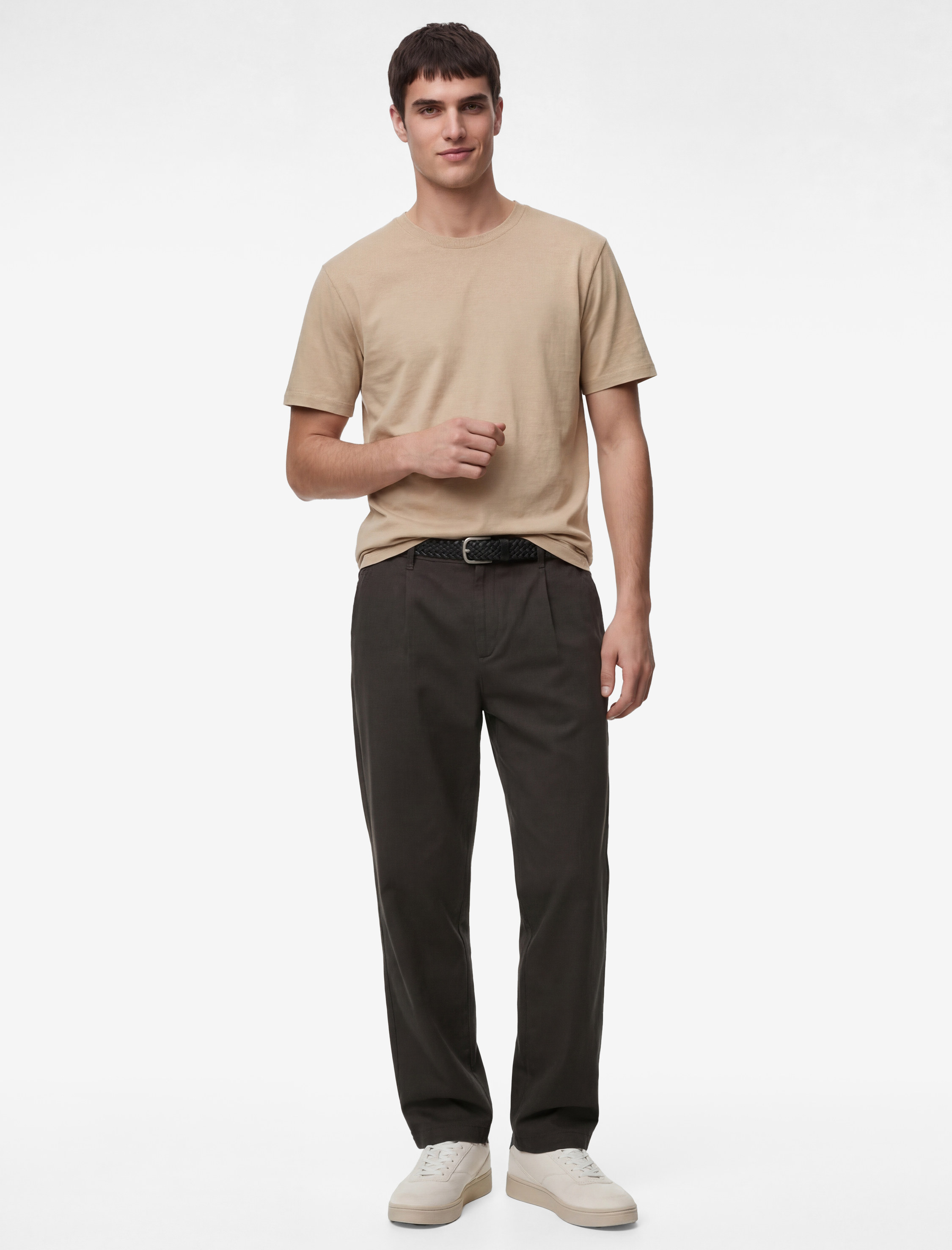   Regular Fit Kısa Kollu Bisiklet Yaka Pamuklu Basic Tişört