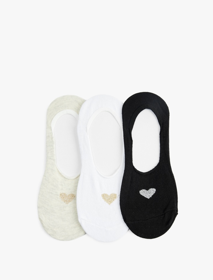 Kadın Kalpli 3'lü Spor Çorap Seti