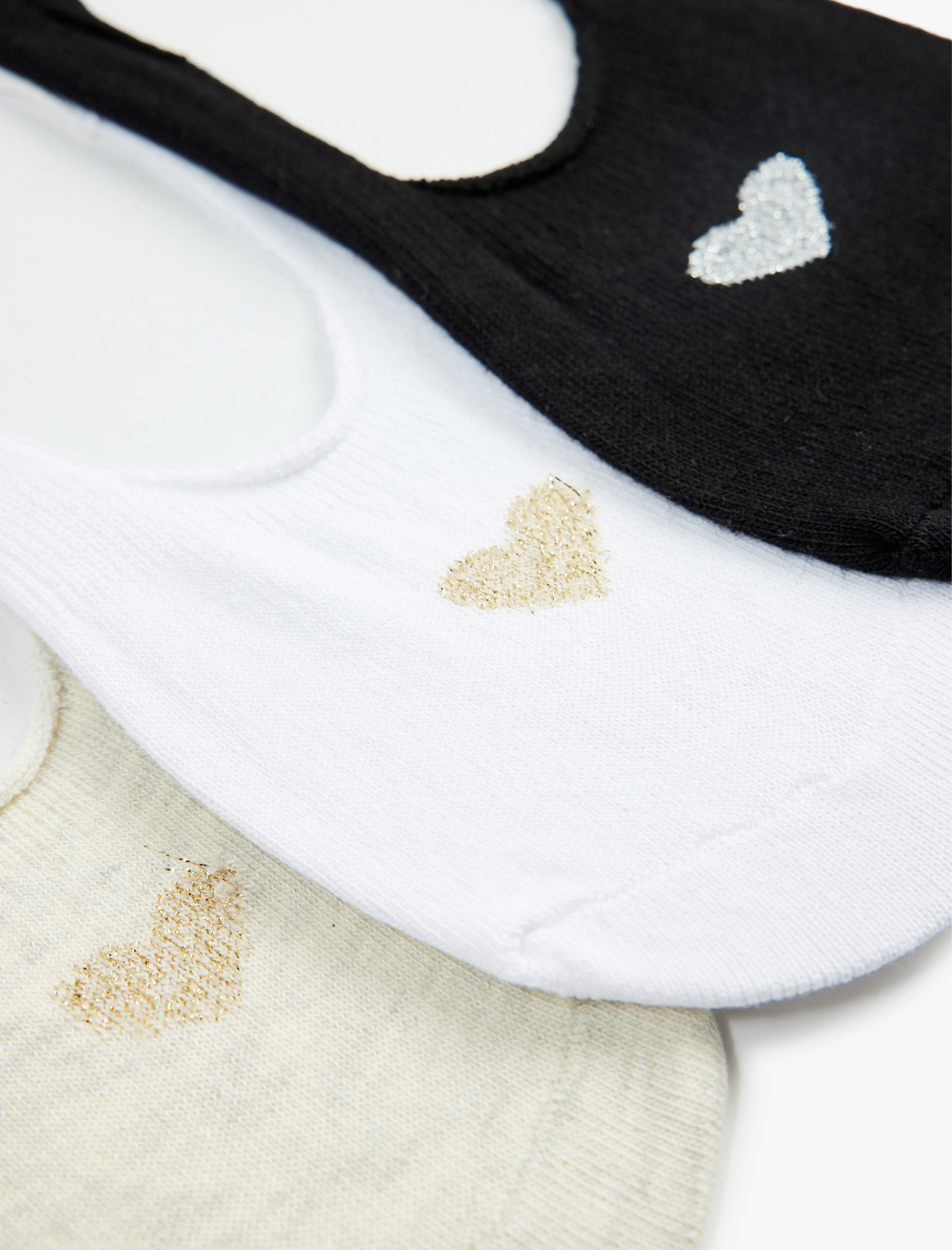  Kadın Kalpli 3'lü Spor Çorap Seti