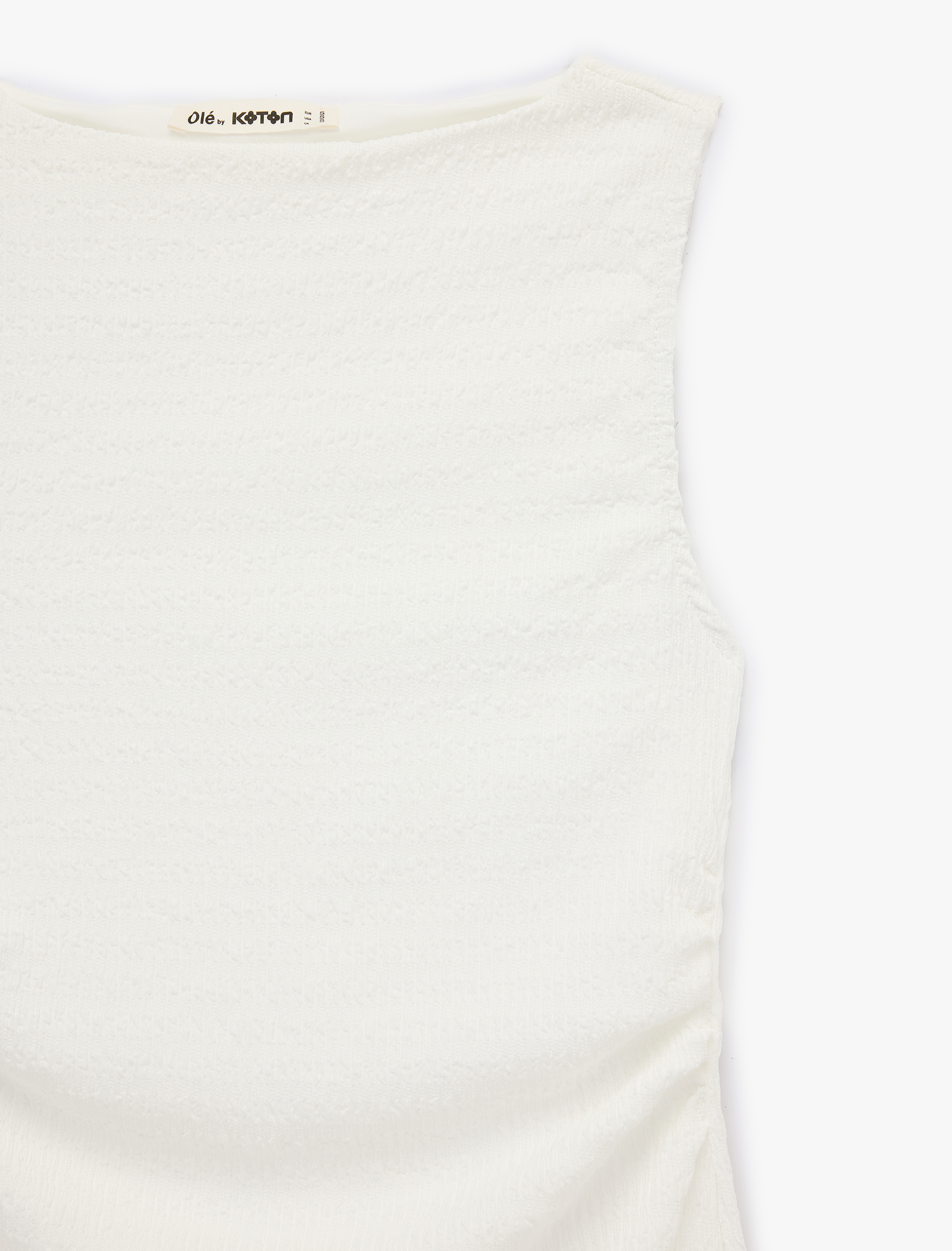   Bürümcük Kolsuz Dik Yaka Midi Bodycon Elbise