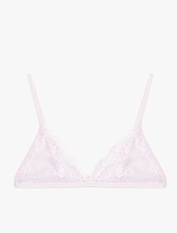  Rahat Kalıp Dolgusuz Balensiz Dantelli Sütyen