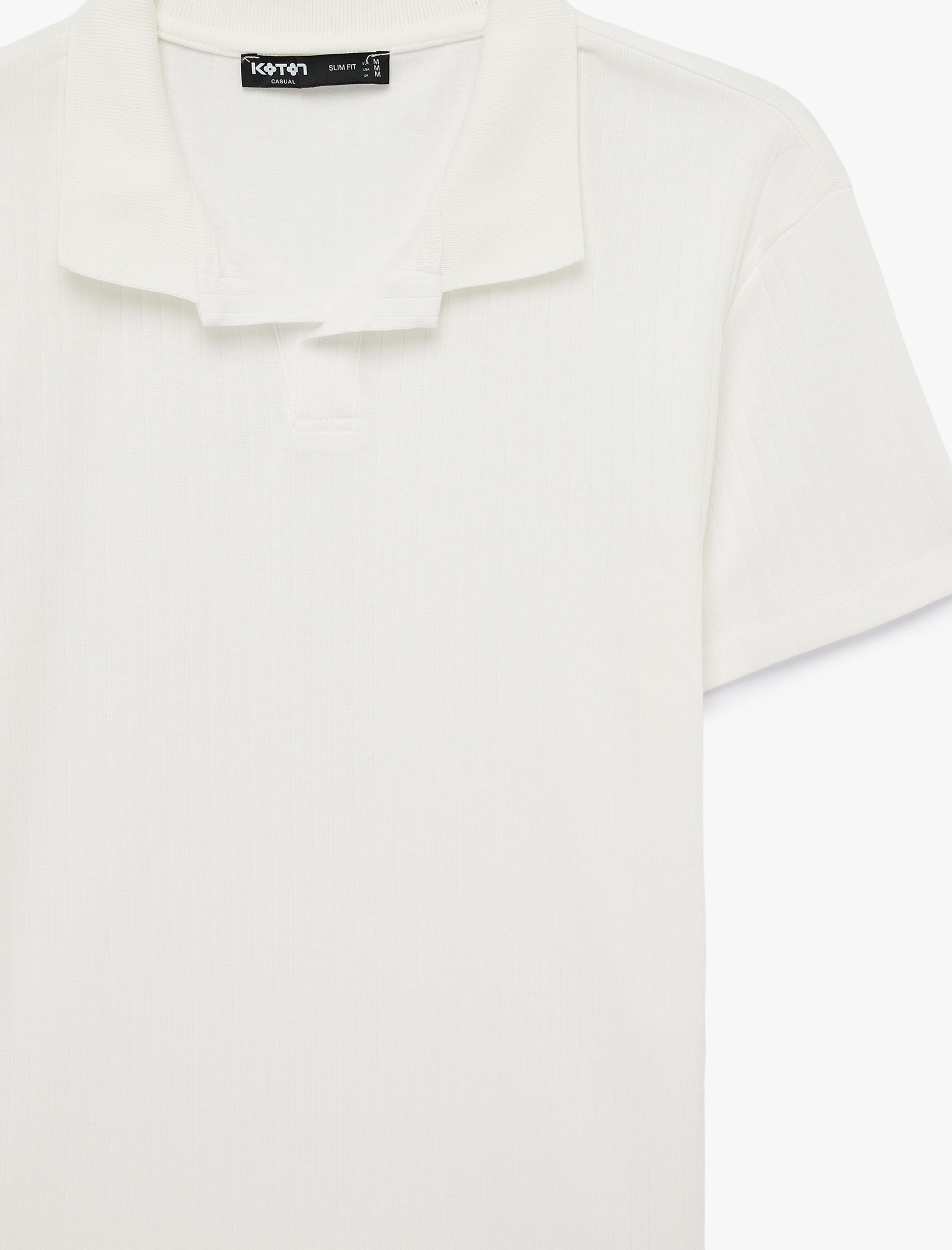   Kısa Kollu Pamuklu Slim Fit Polo Yaka Tişört