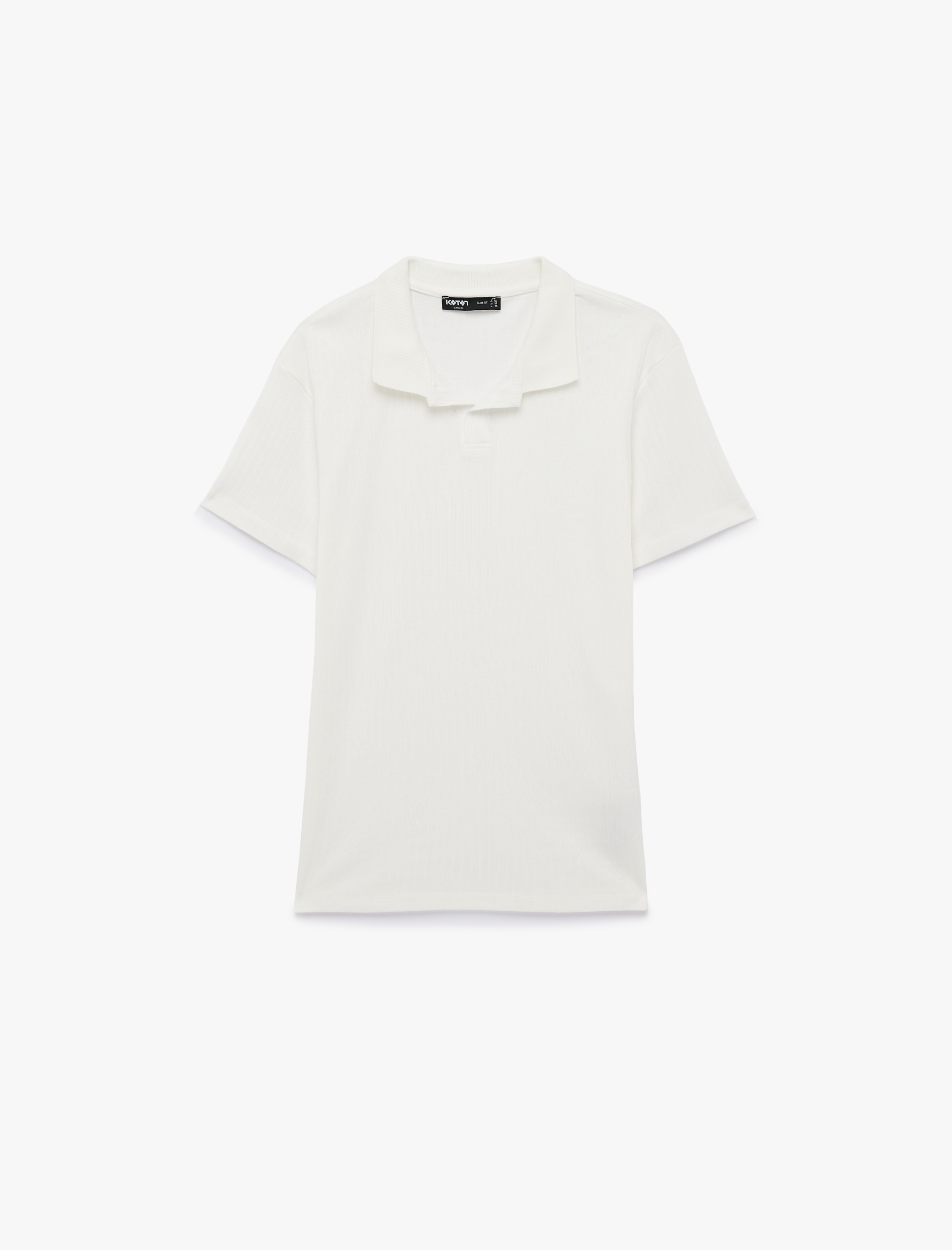   Kısa Kollu Pamuklu Slim Fit Polo Yaka Tişört