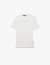 Kısa Kollu Pamuklu Slim Fit Polo Yaka Tişört