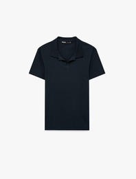 Kısa Kollu Pamuklu Slim Fit Polo Yaka Tişört