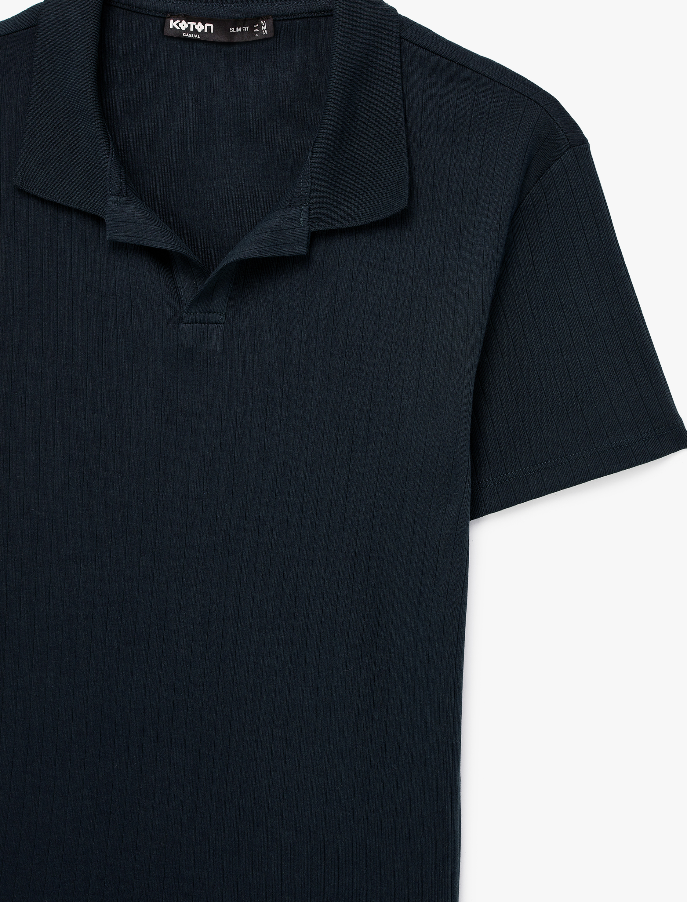   Kısa Kollu Pamuklu Slim Fit Polo Yaka Tişört