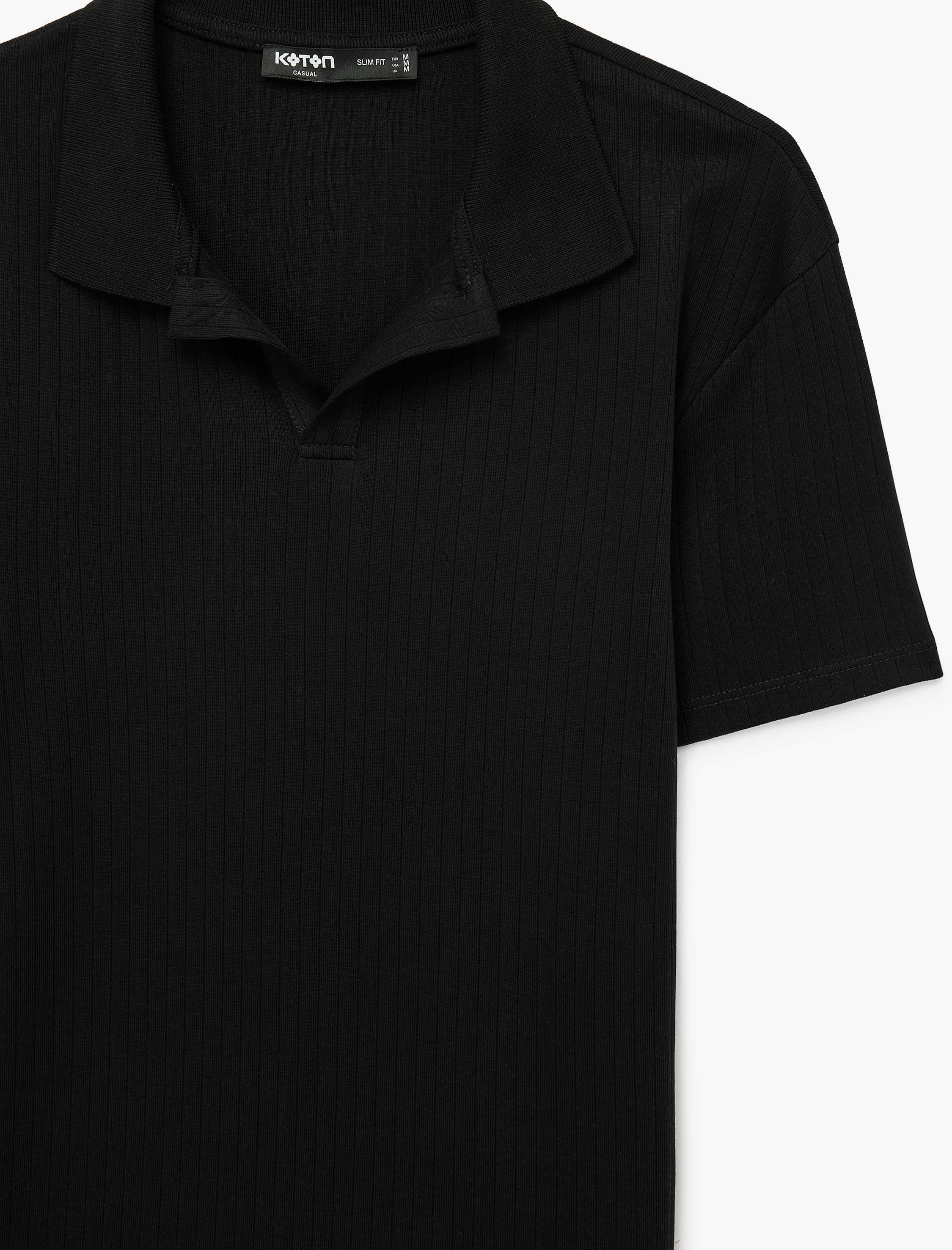   Kısa Kollu Pamuklu Slim Fit Polo Yaka Tişört