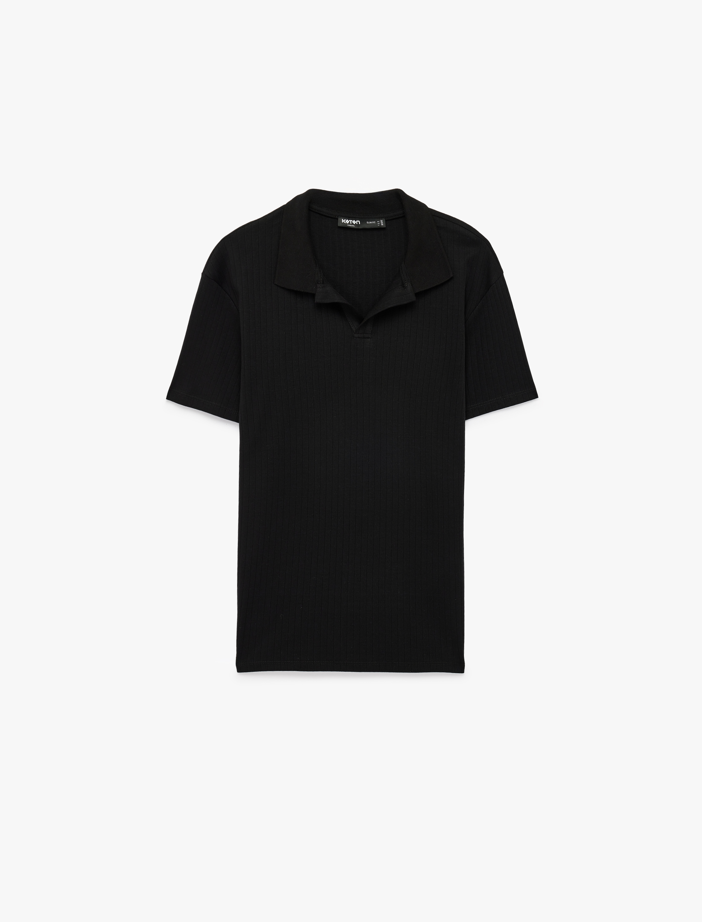   Kısa Kollu Pamuklu Slim Fit Polo Yaka Tişört