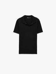 Kısa Kollu Pamuklu Slim Fit Polo Yaka Tişört