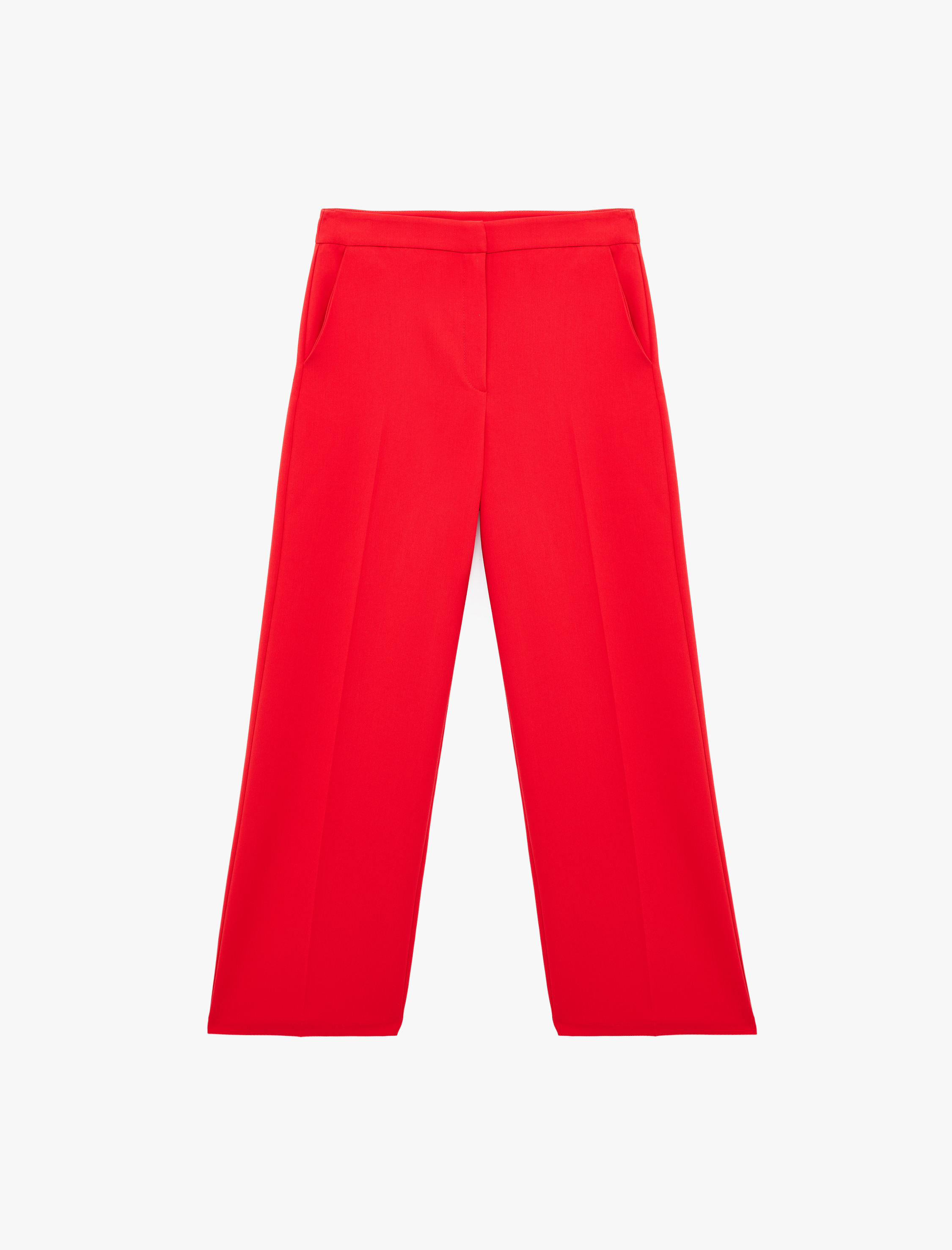   Regular Fit Yüksek Bel Geniş Paça Pantolon