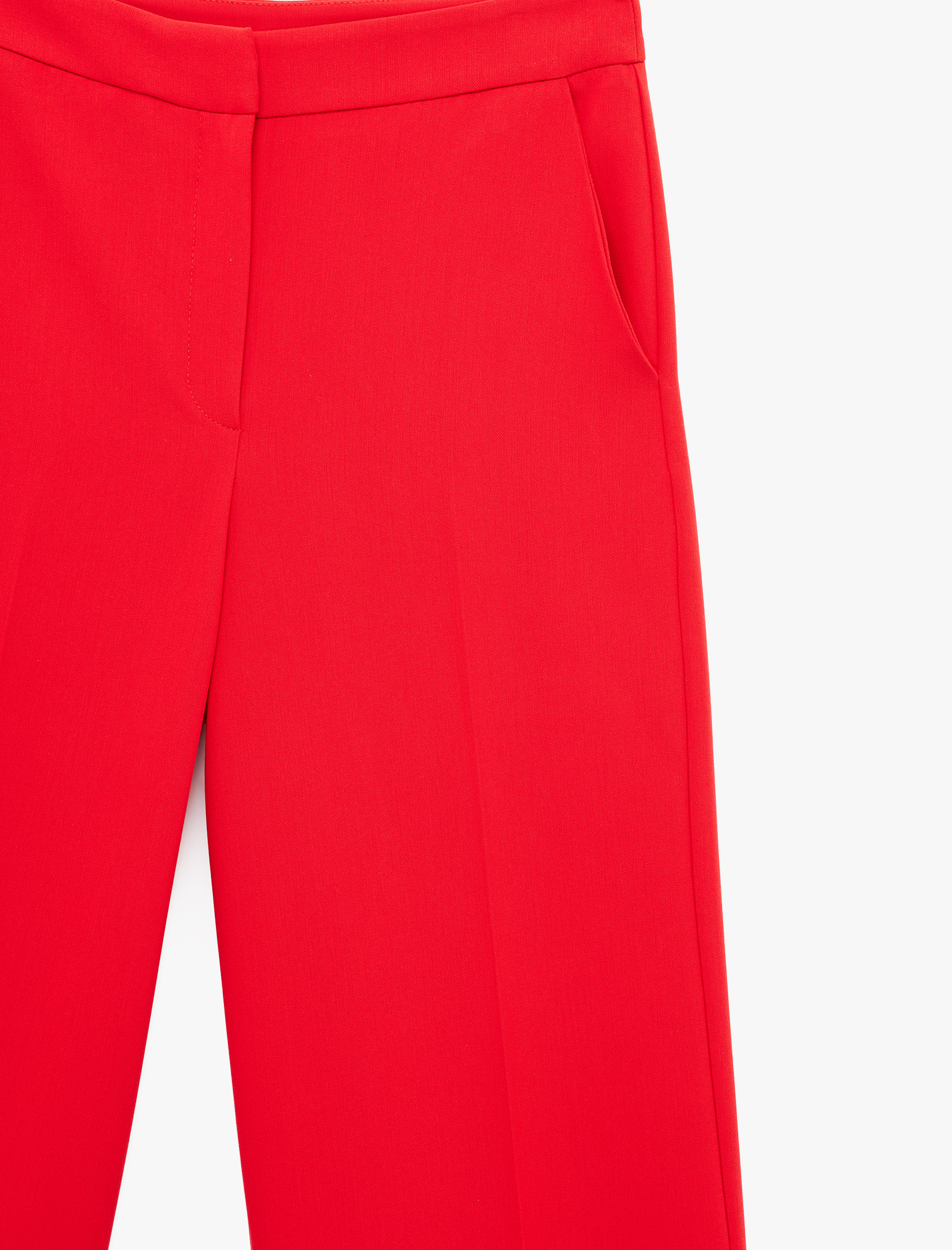   Regular Fit Yüksek Bel Geniş Paça Pantolon