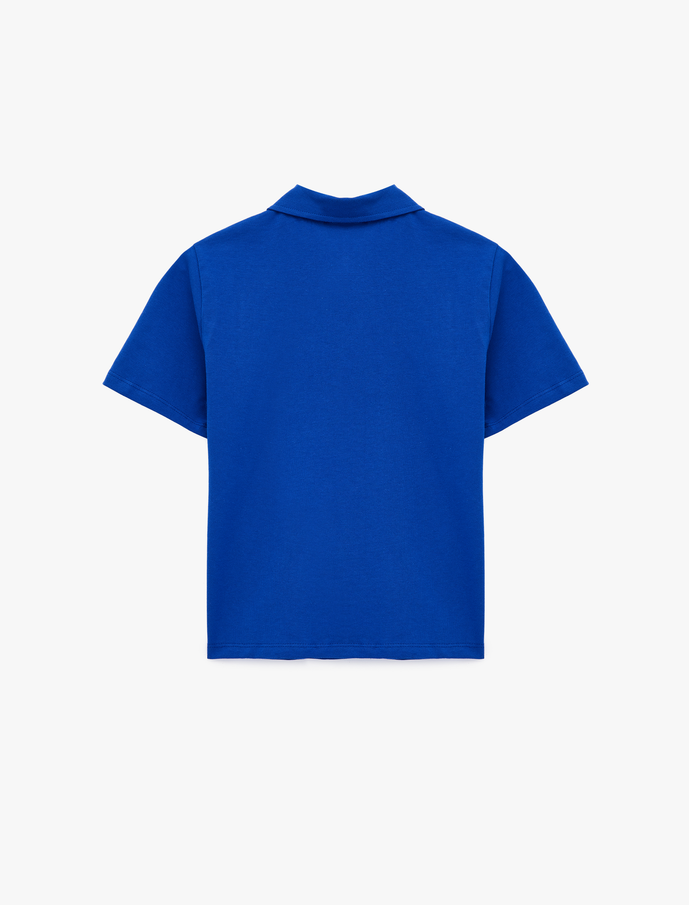   Pamuklu Polo Yaka Kısa Kollu Slim Fit Tişört