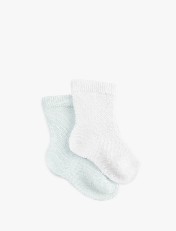 Erkek Bebek Pamuklu 2'li Soket Çorap Seti