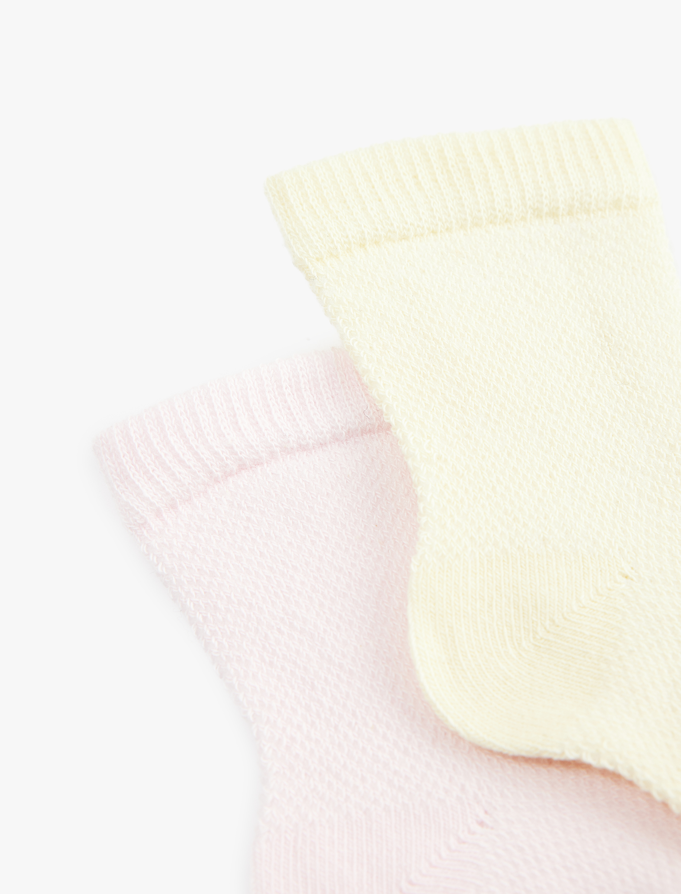  Kız Bebek Pamuklu 2'li Soket Çorap Seti