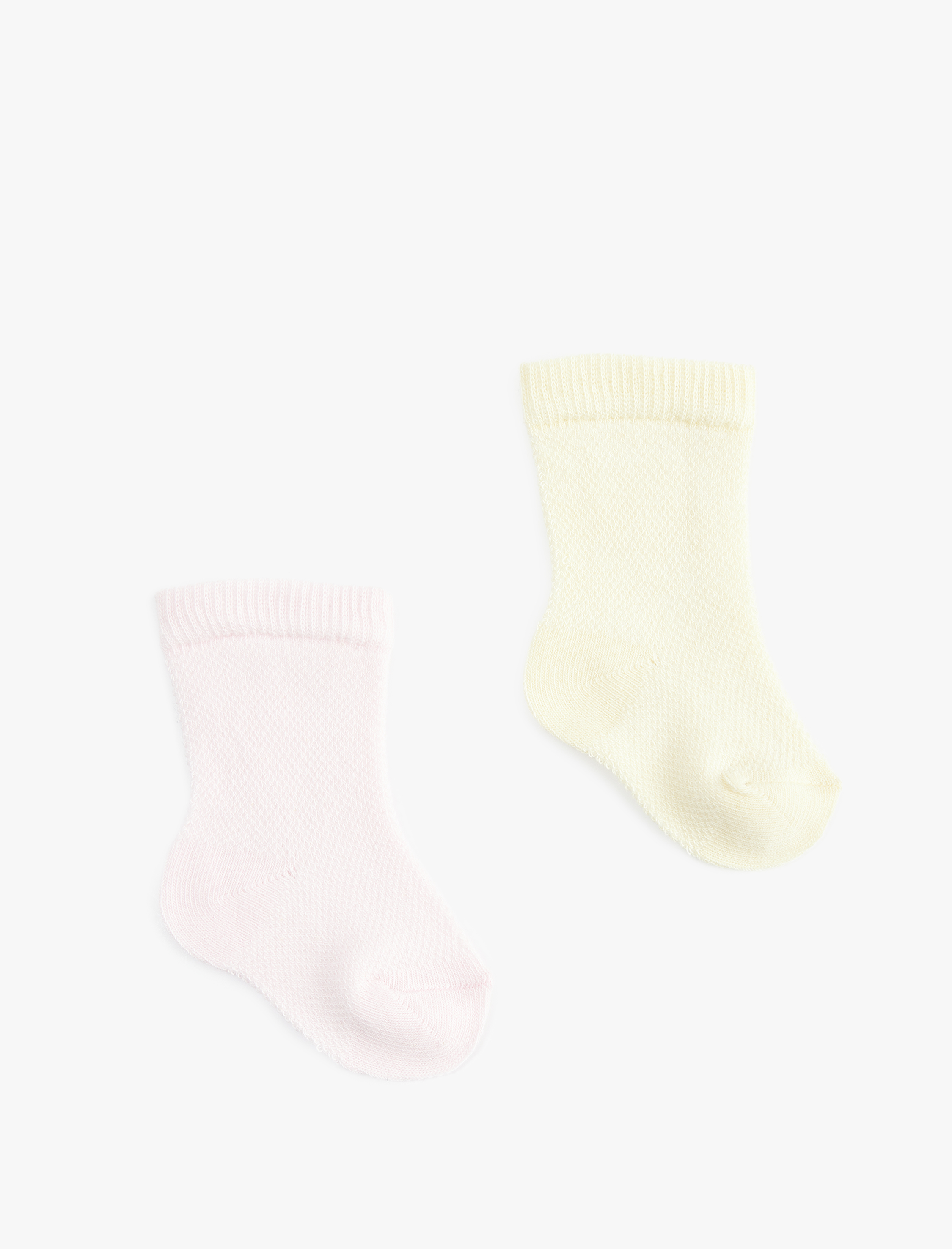  Kız Bebek Pamuklu 2'li Soket Çorap Seti