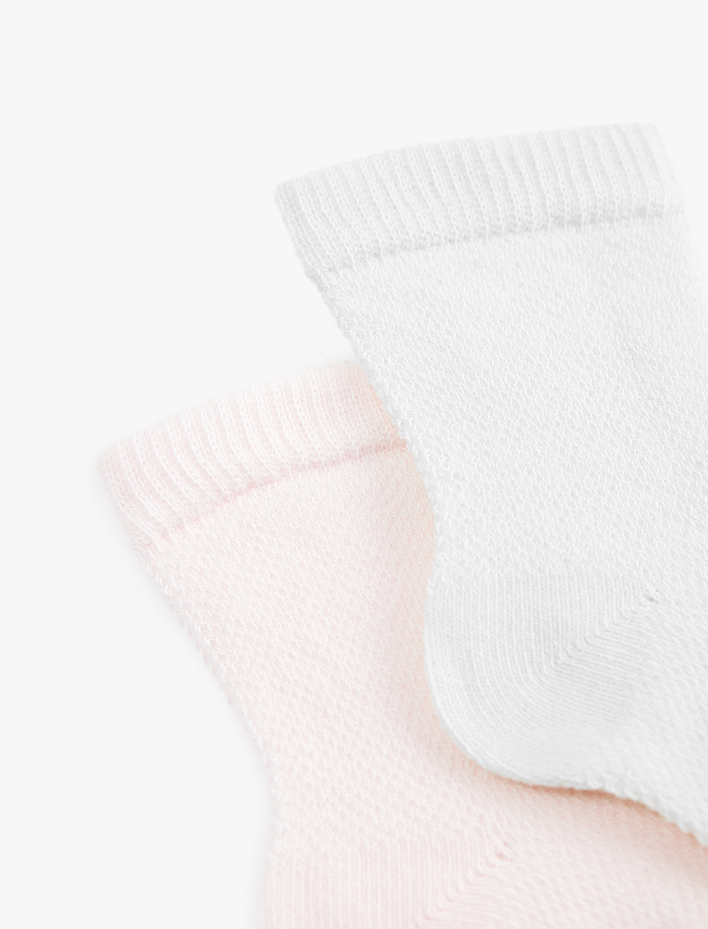  Kız Bebek Pamuklu 2'li Soket Çorap Seti