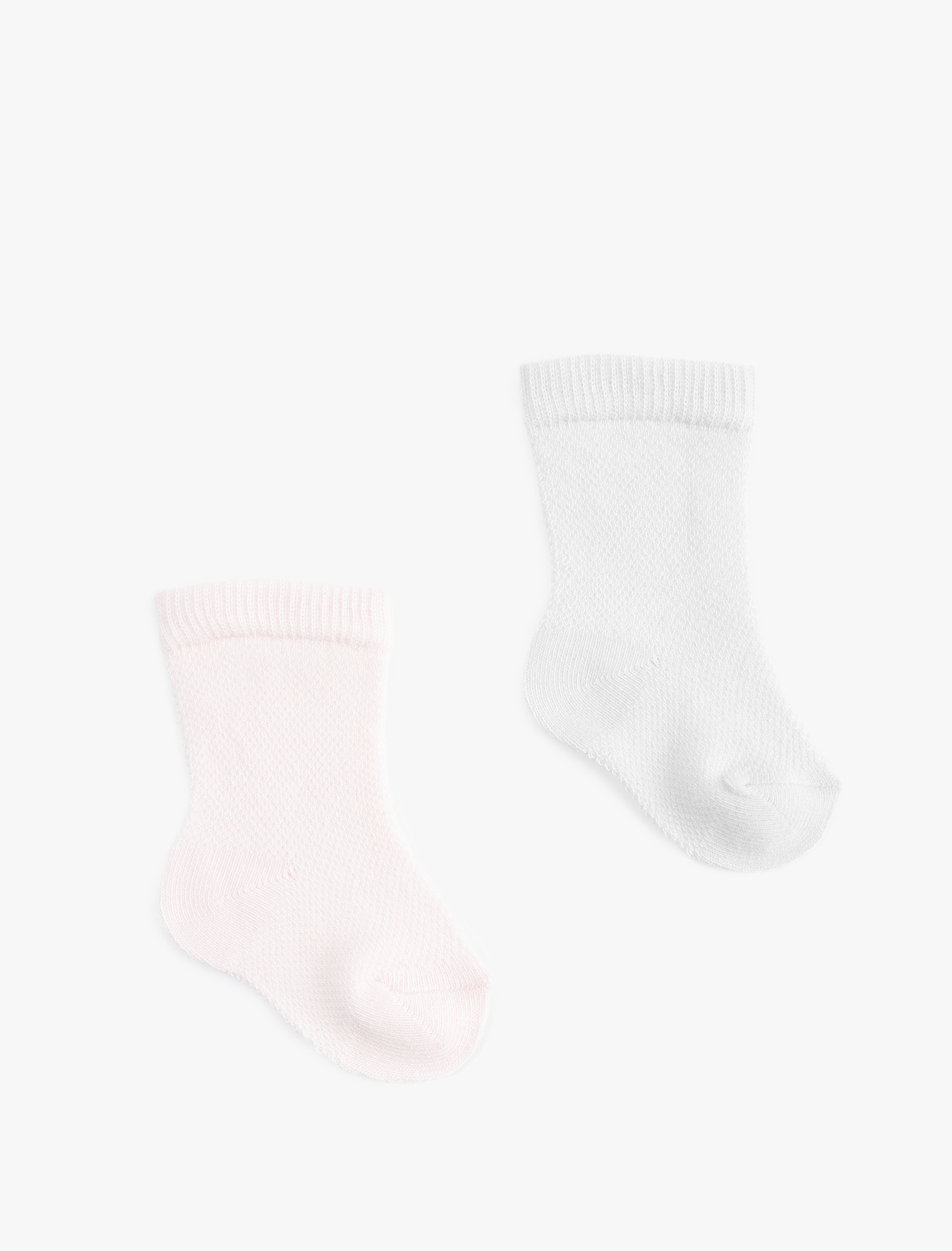  Kız Bebek Pamuklu 2'li Soket Çorap Seti