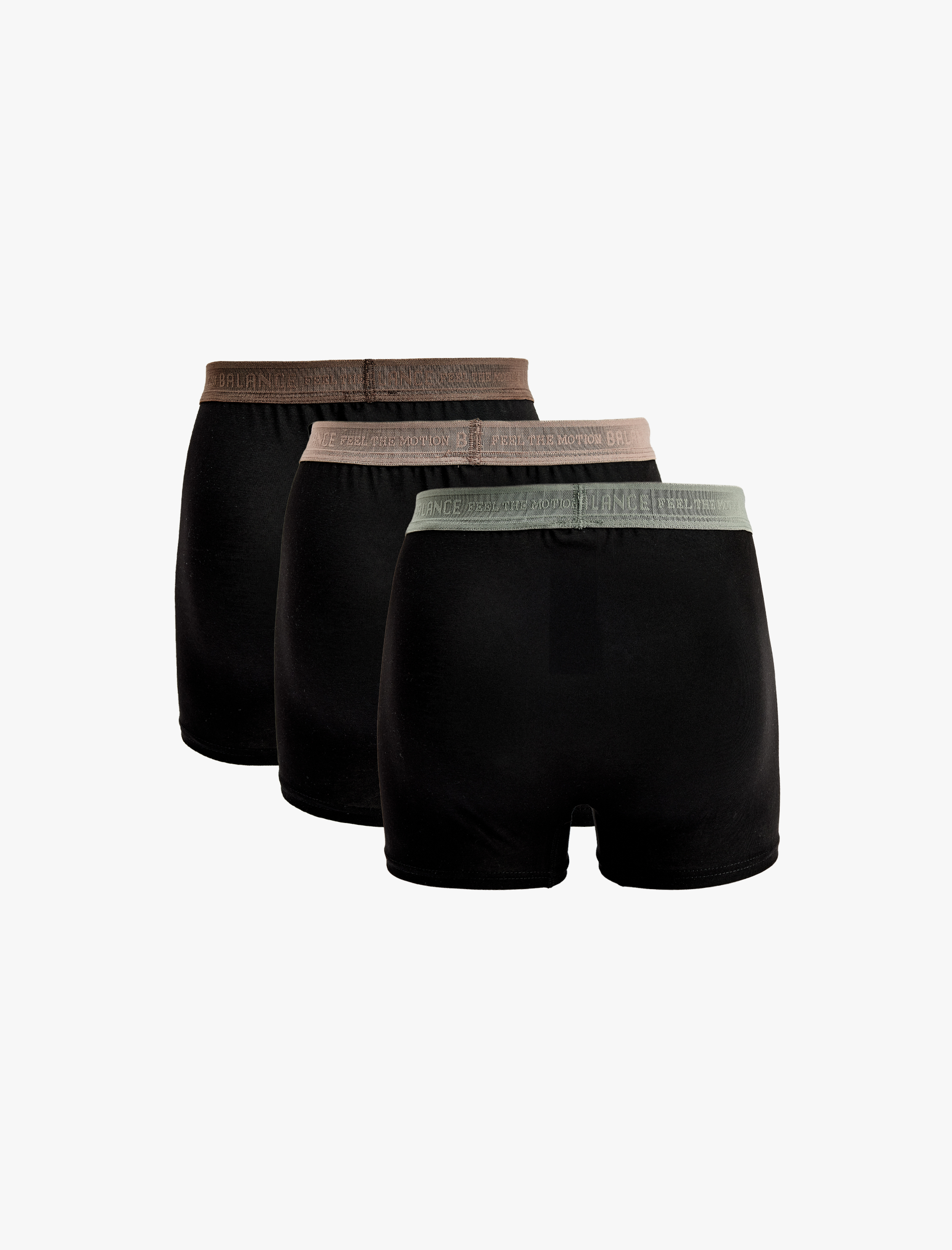   Bel Detaylı Pamuklu Regular Fit 3'lü Boxer Seti