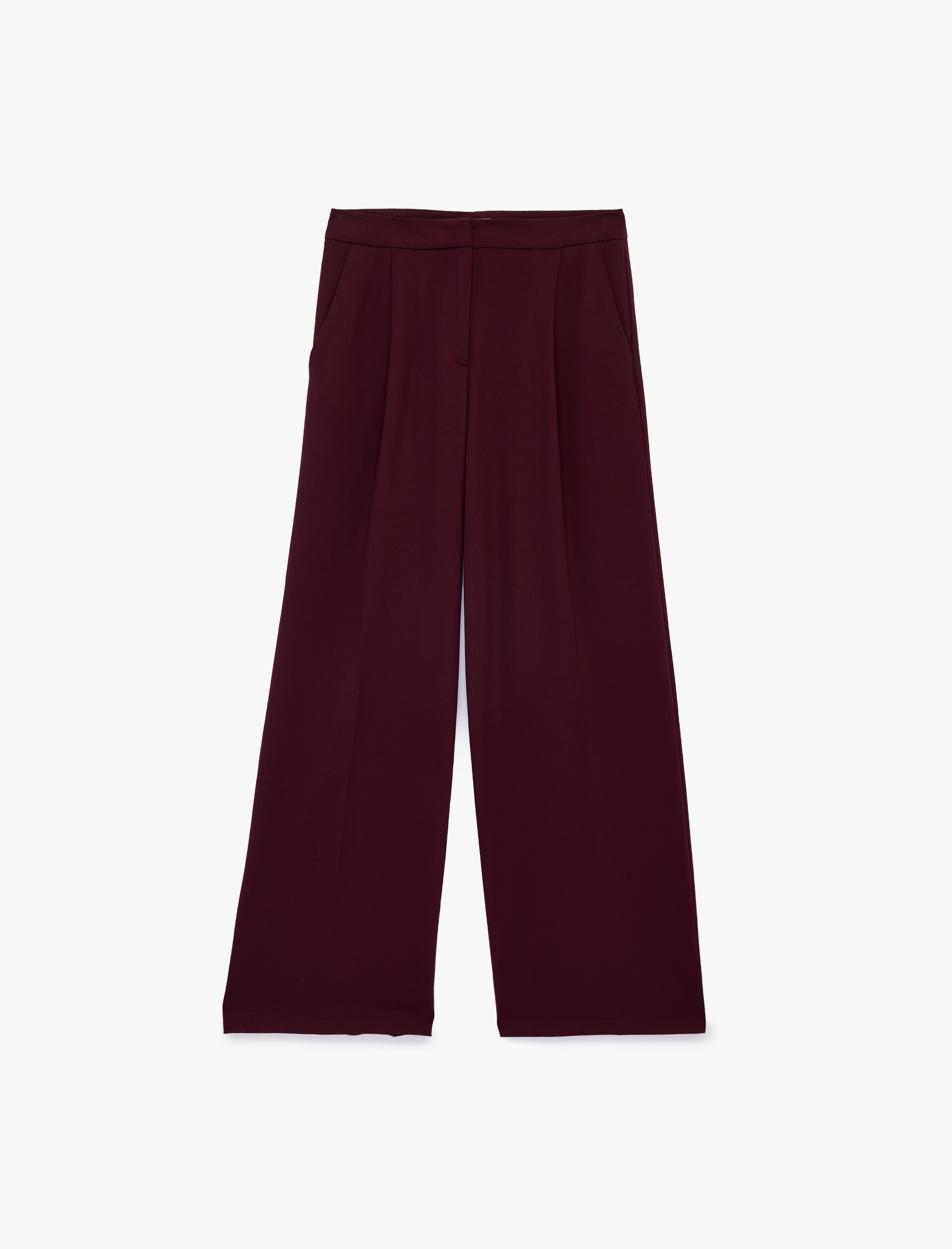   Viskon Karışımlı Yüksek Bel Palazzo Pantolon