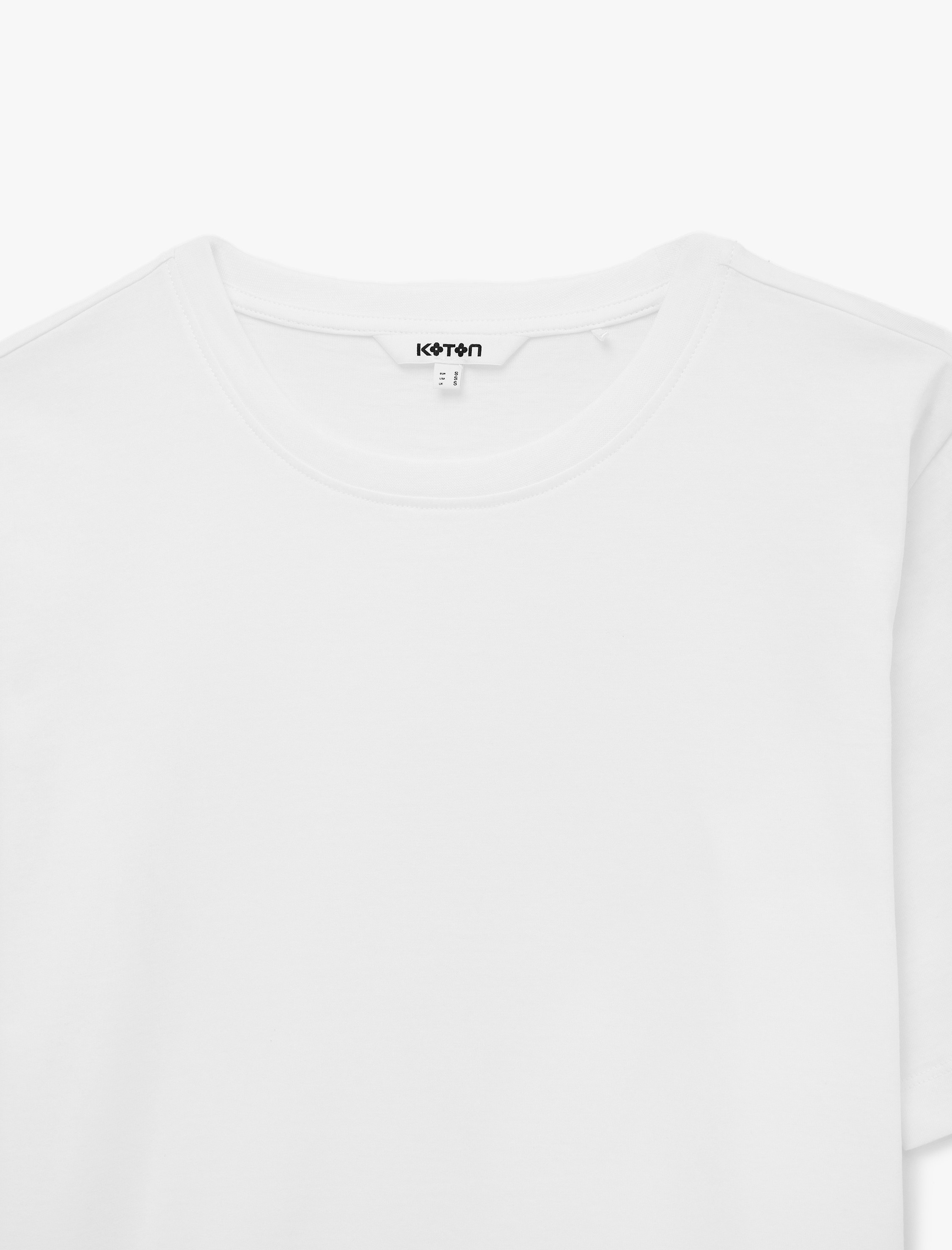   Regular Fit Pamuklu Kısa Kollu Bisiklet Yaka Basic Tişört