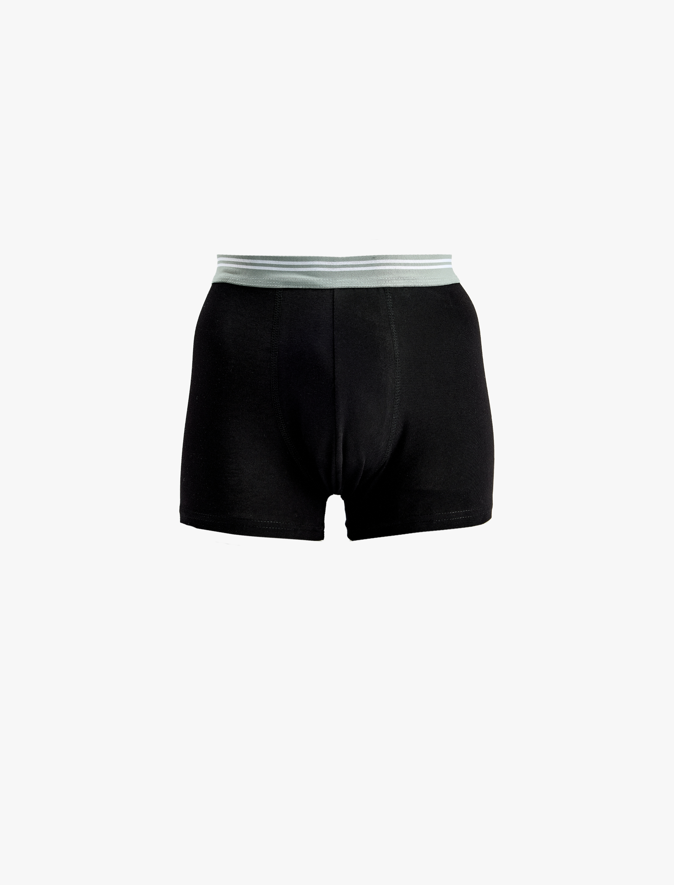   Pamuklu Bel Detaylı 3'lü Boxer Seti