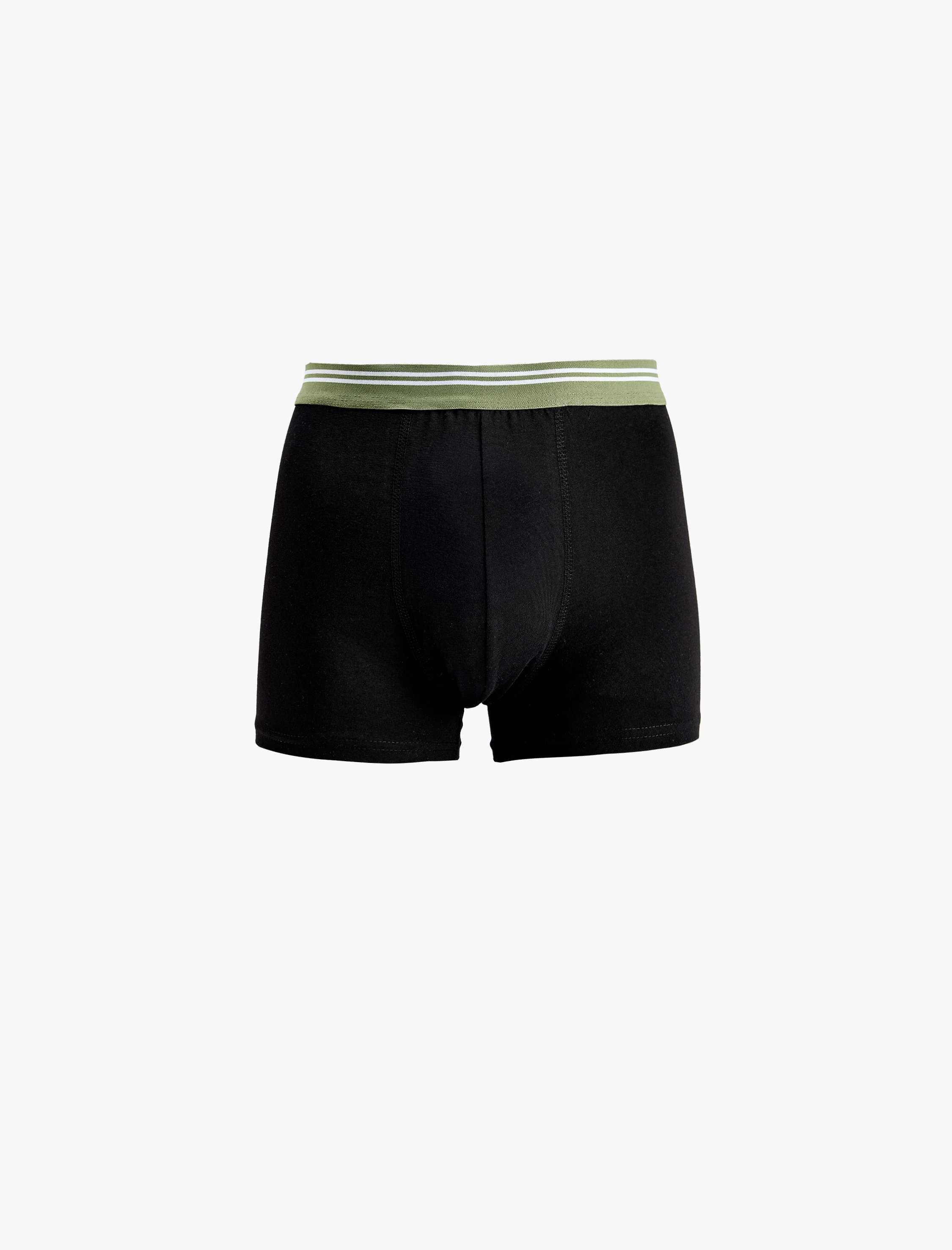   Pamuklu Bel Detaylı 3'lü Boxer Seti