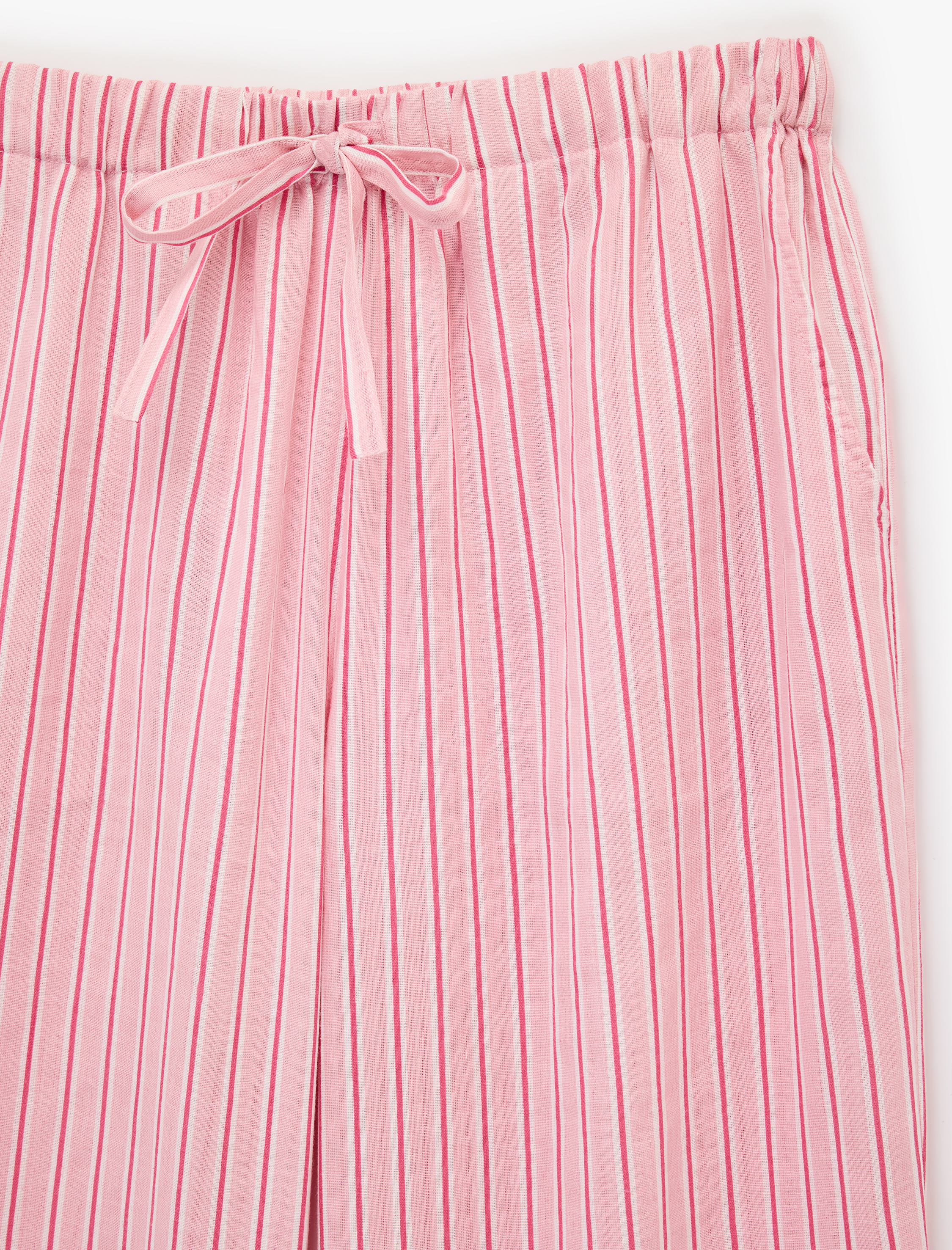   Pamuklu Rahat Kesim Çizgili Pijama Altı