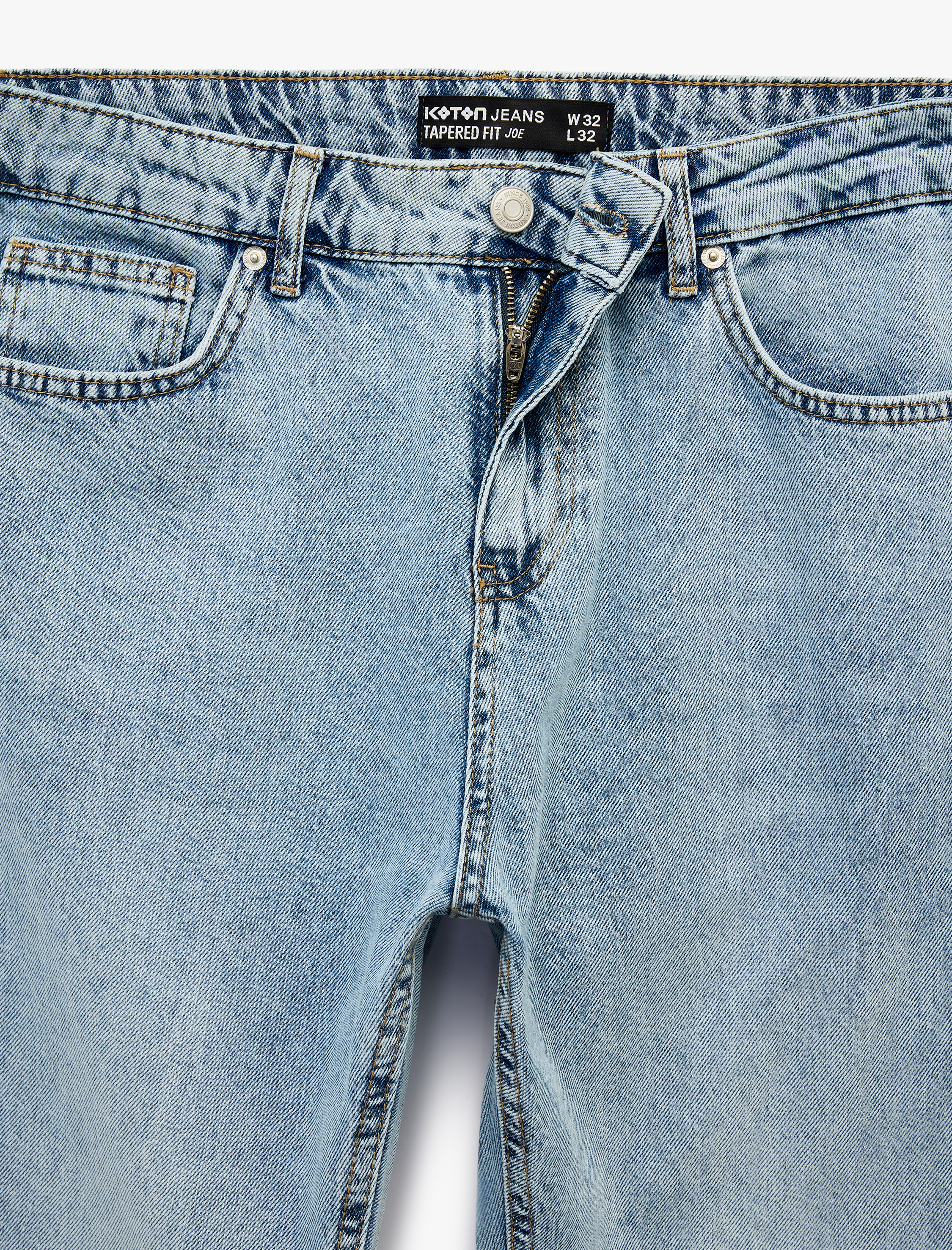   Regular Fit Normal Bel Tapered Jean Pantolon