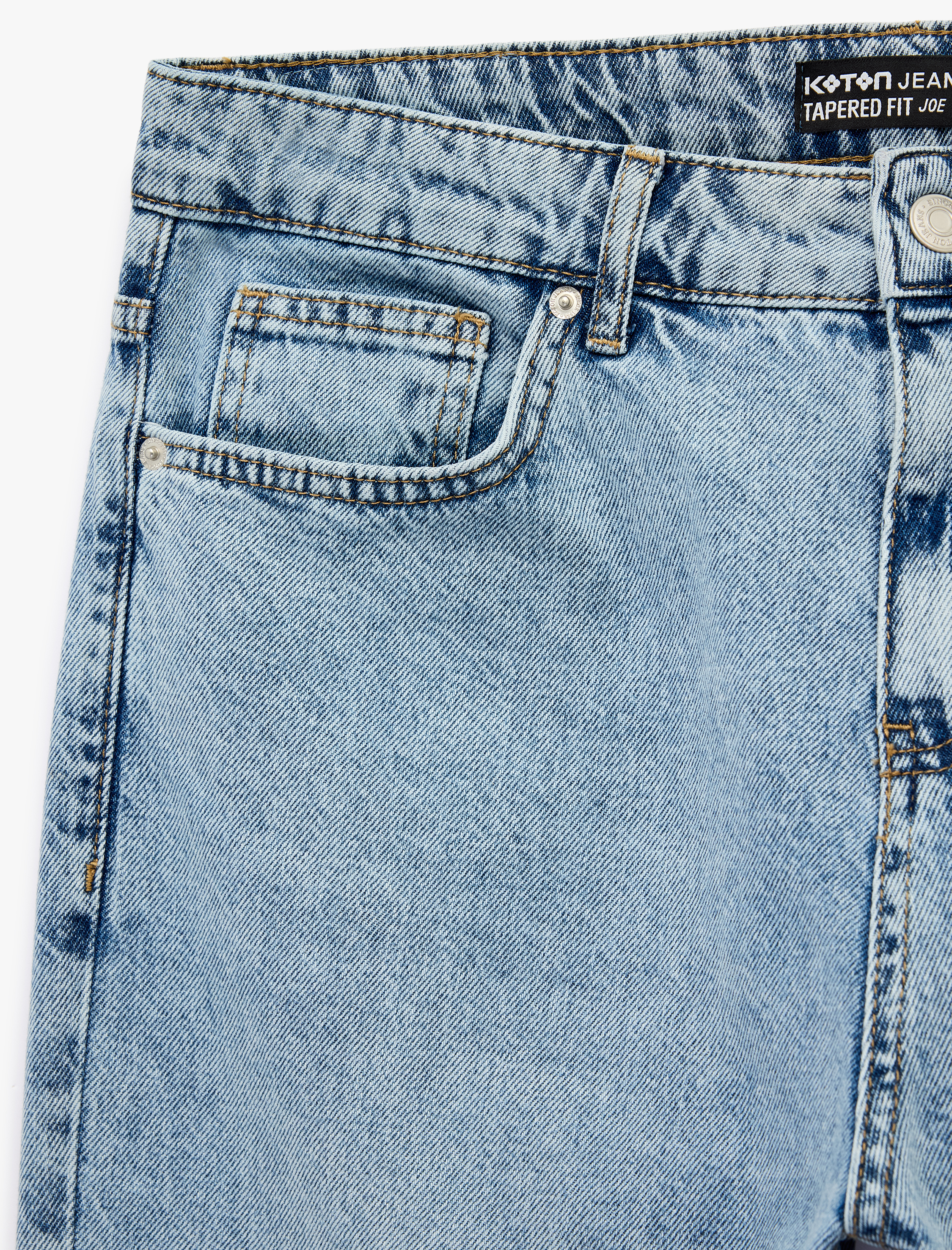   Regular Fit Normal Bel Tapered Jean Pantolon