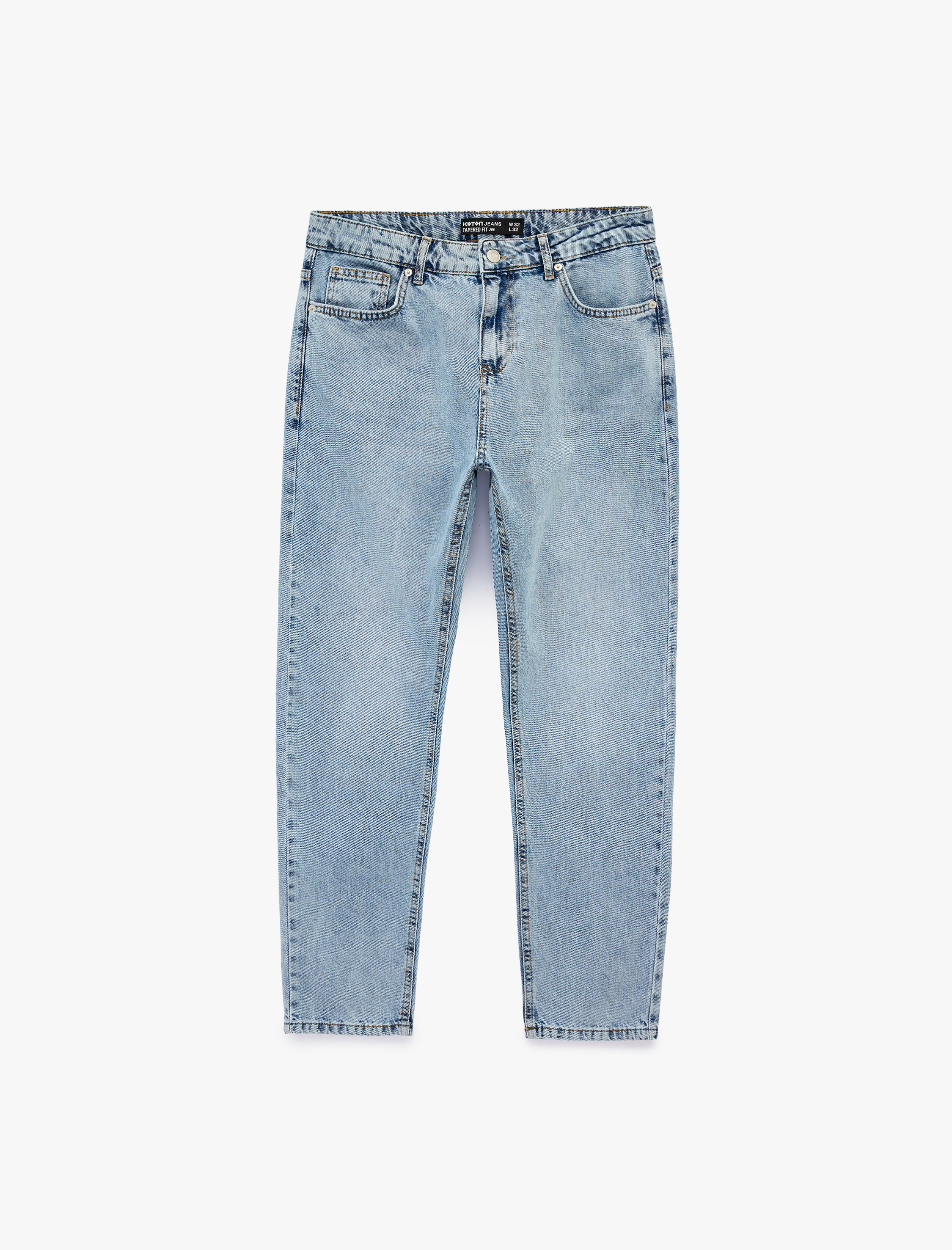   Regular Fit Normal Bel Tapered Jean Pantolon