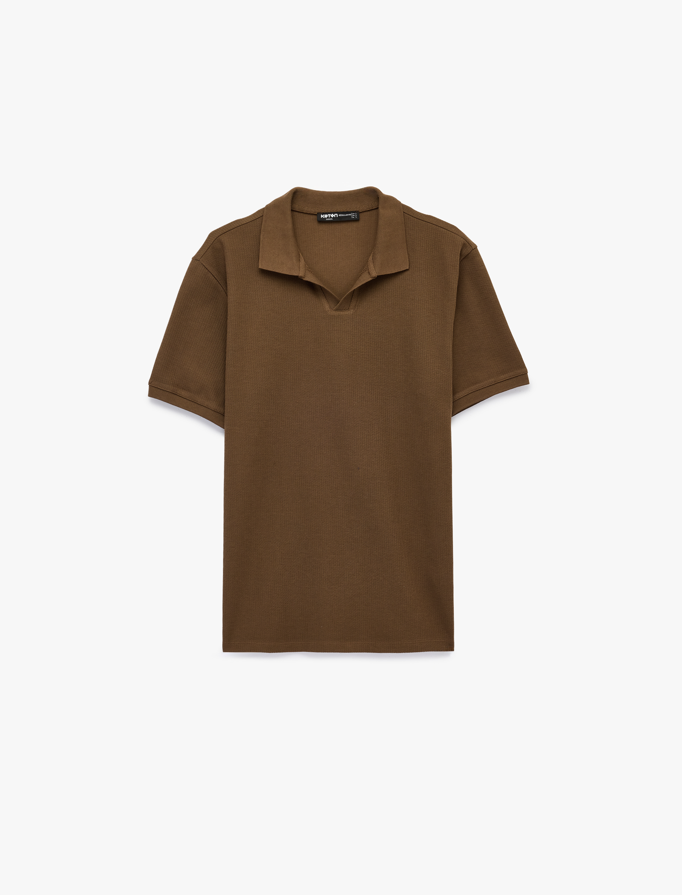   Regular Fit Kısa Kollu Pamuklu Polo Yaka Tişört