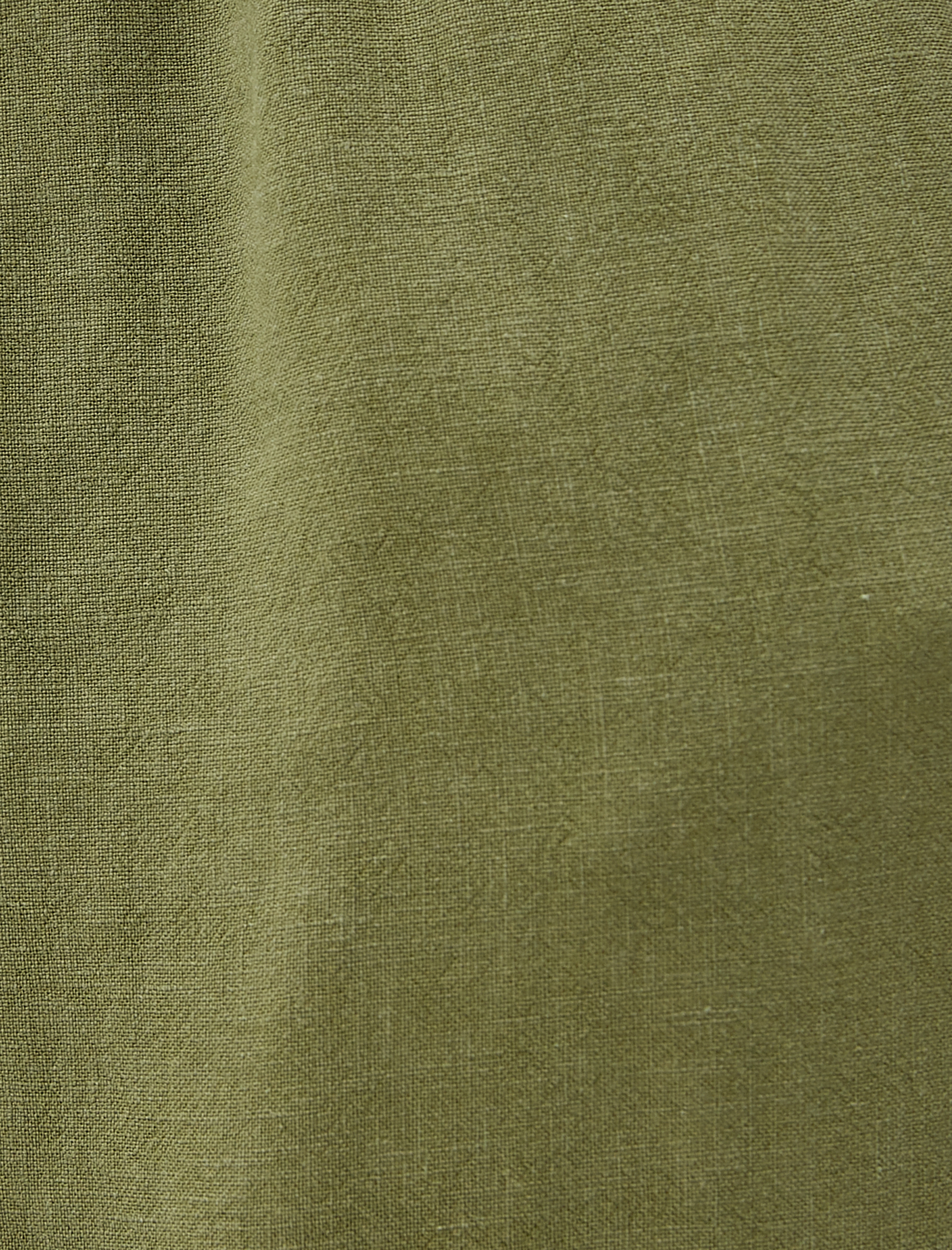   Düz Paça Pantolon Cepli Keten Karışımlı