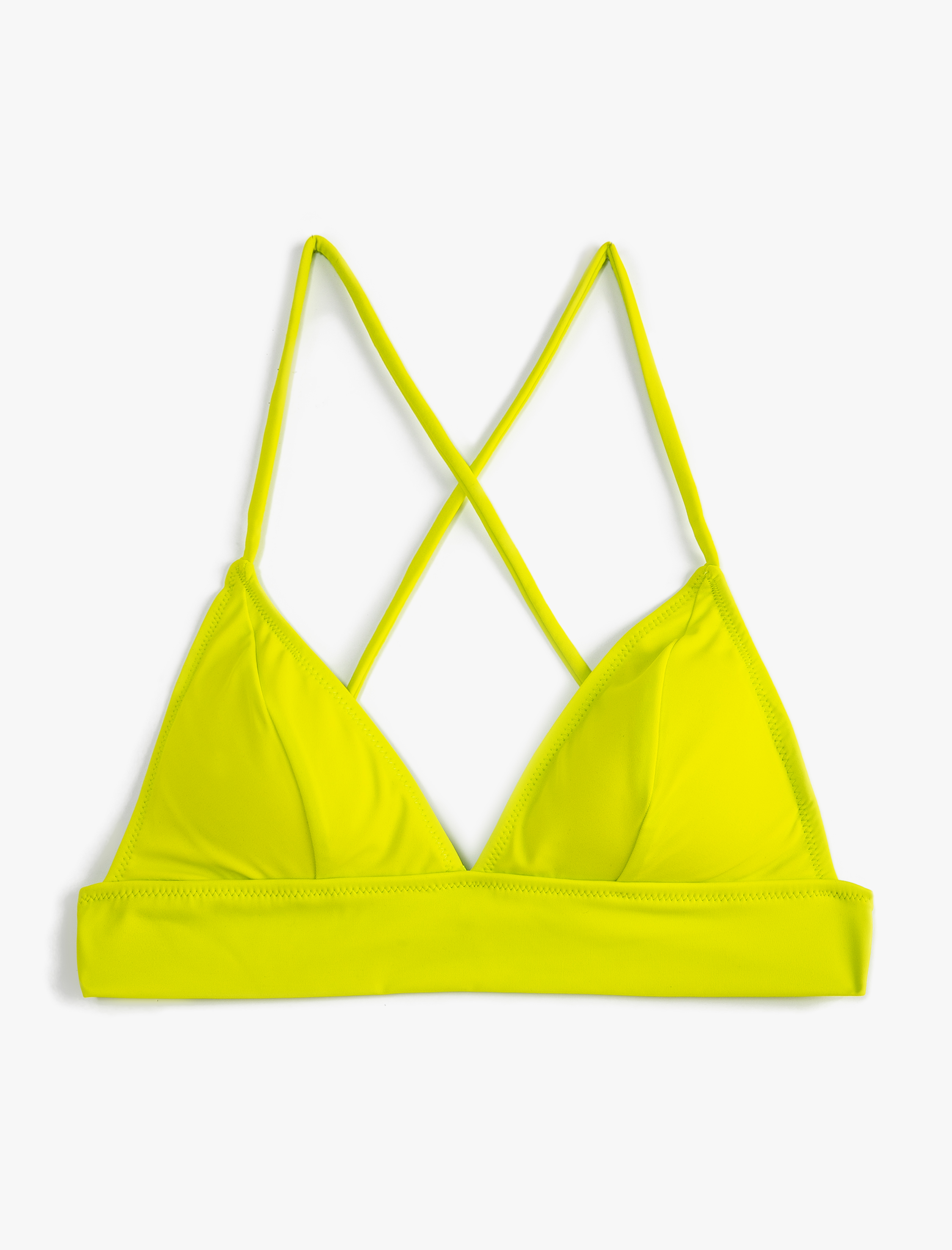   Bikini Üstü Bralet Çapraz Askılı Kaplı