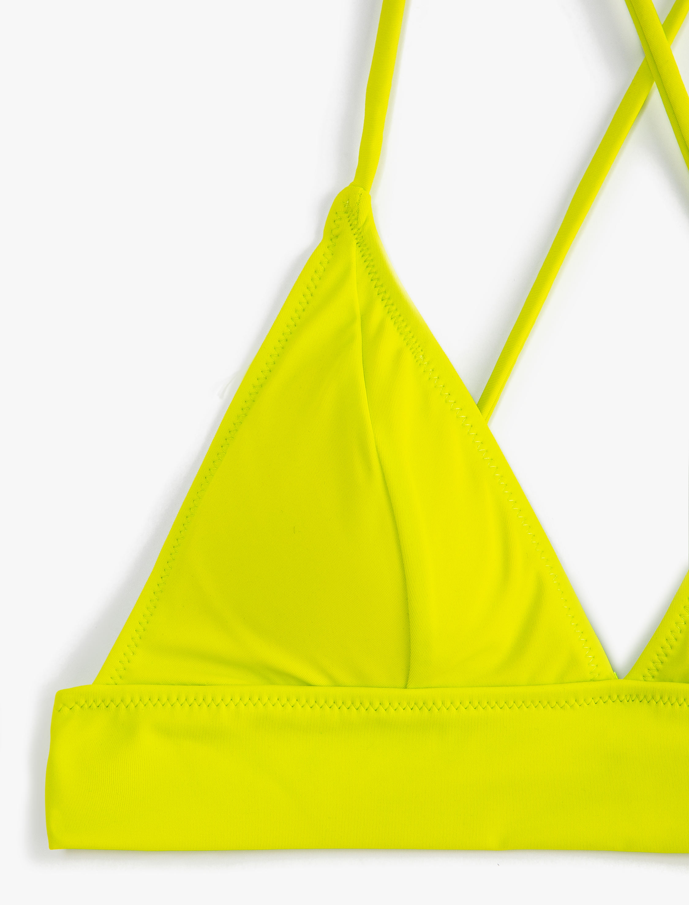   Bikini Üstü Bralet Çapraz Askılı Kaplı