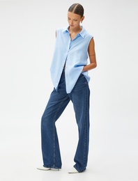 Kolsuz Basic Gömlek Düğmeli