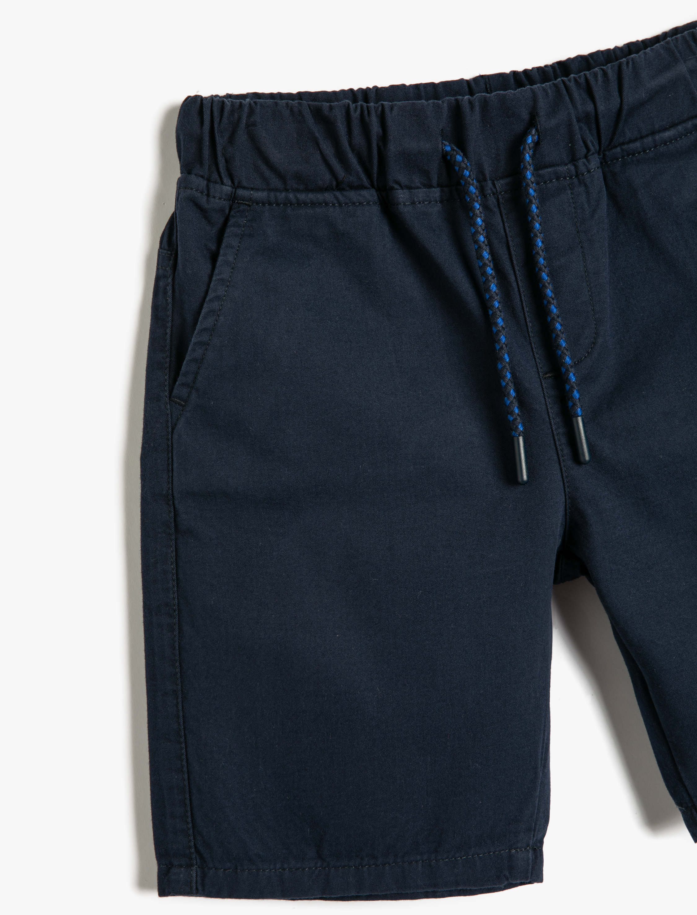  Erkek Çocuk Chino Şort Cepli Beli Bağlamalı Pamuklu