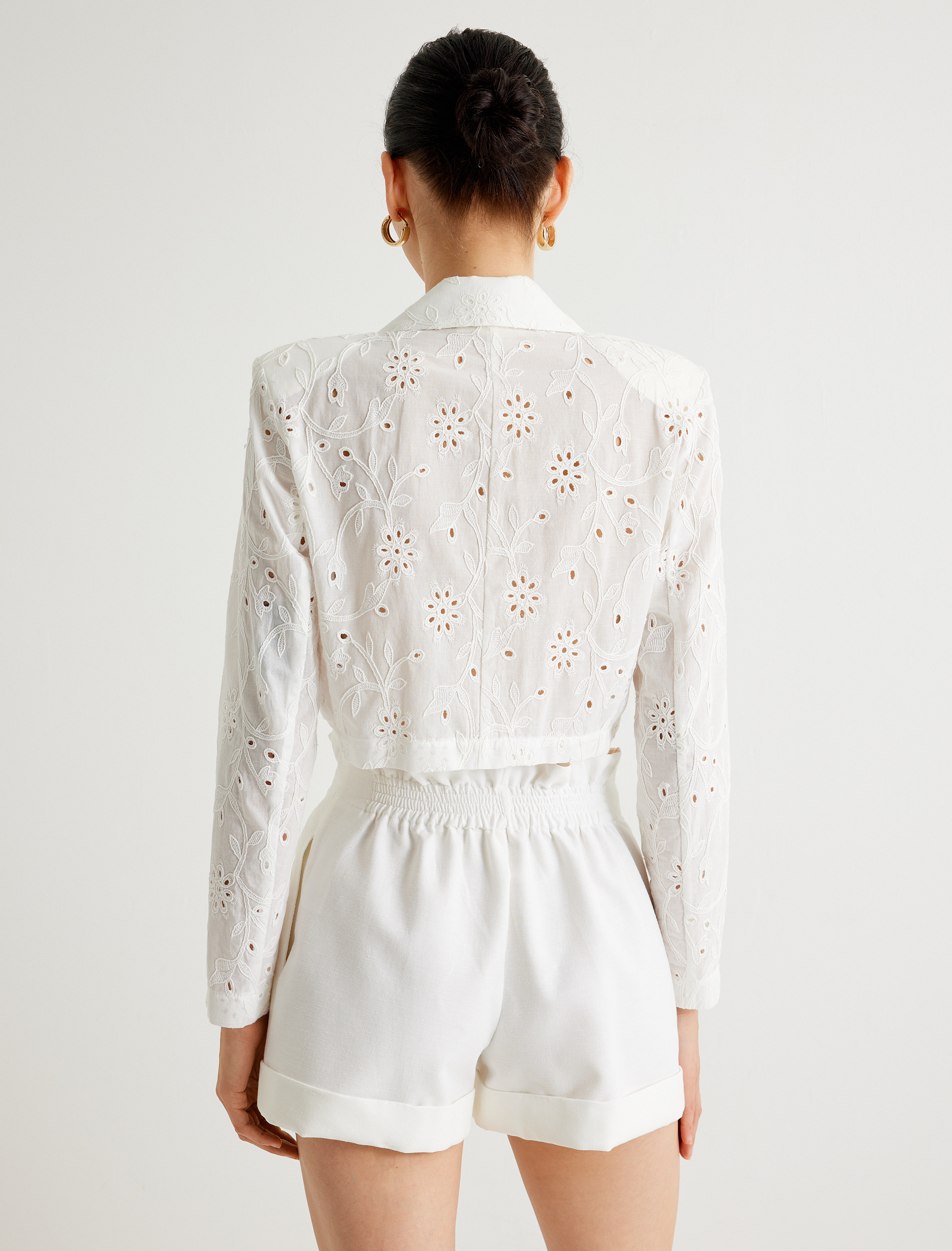   Koton X Melis Ağazat - Kısa Fisto Ceket Kruvaze Pamuklu