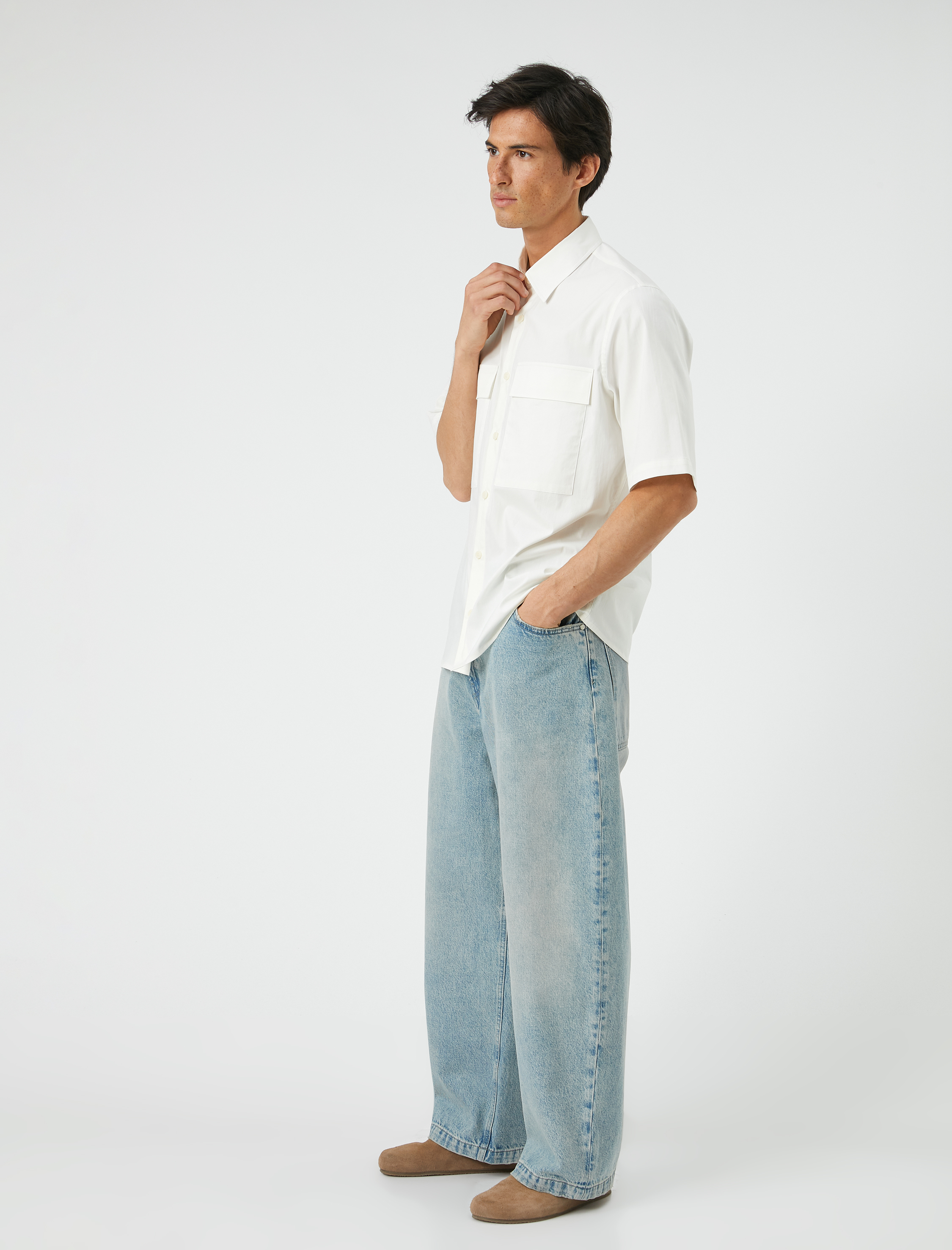   Loose Fit Bol Paça Kot Pantolon Cepli - Rigel Loose Fit Jeans