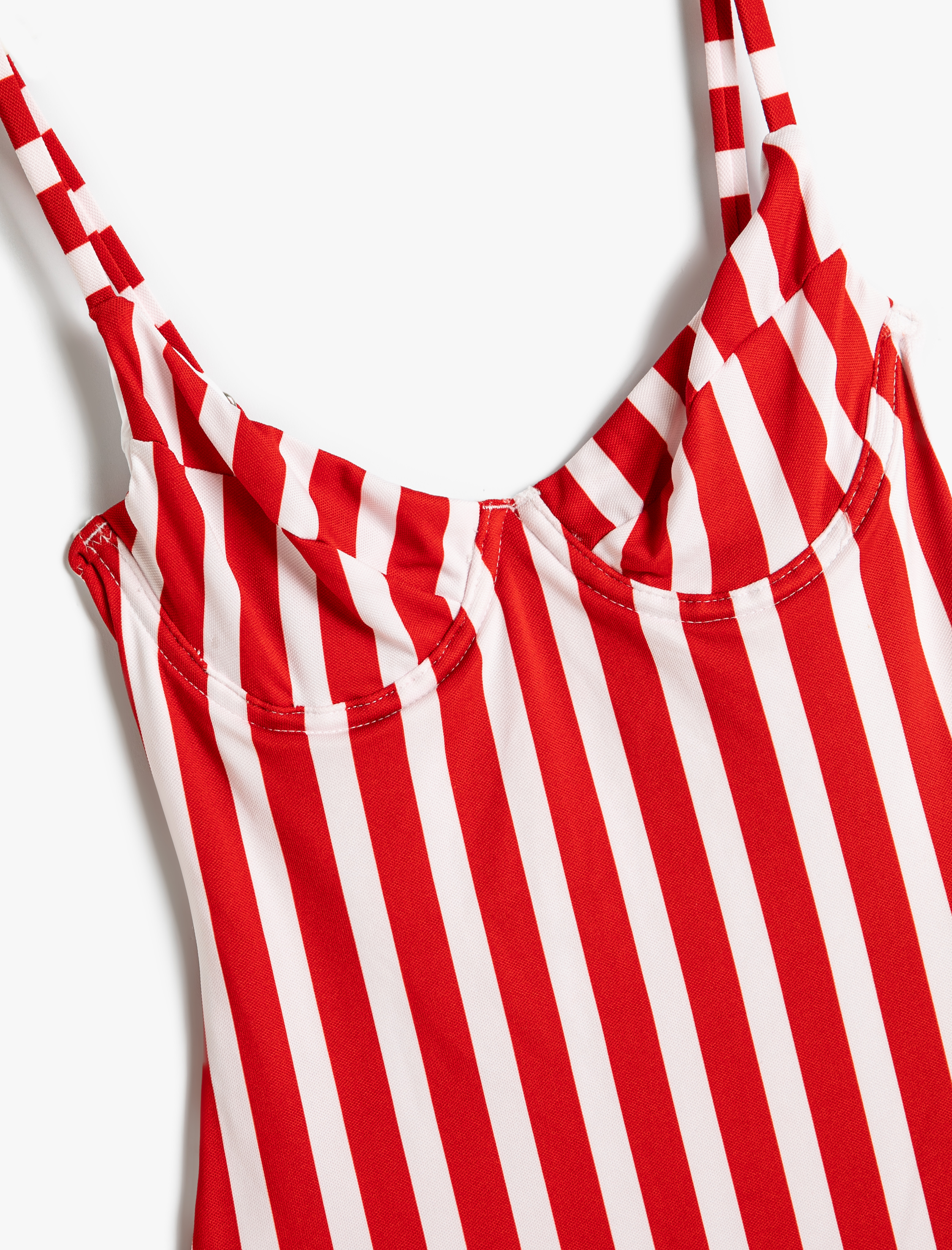   Kalp Yaka Mayo Balenli İnce Askılı