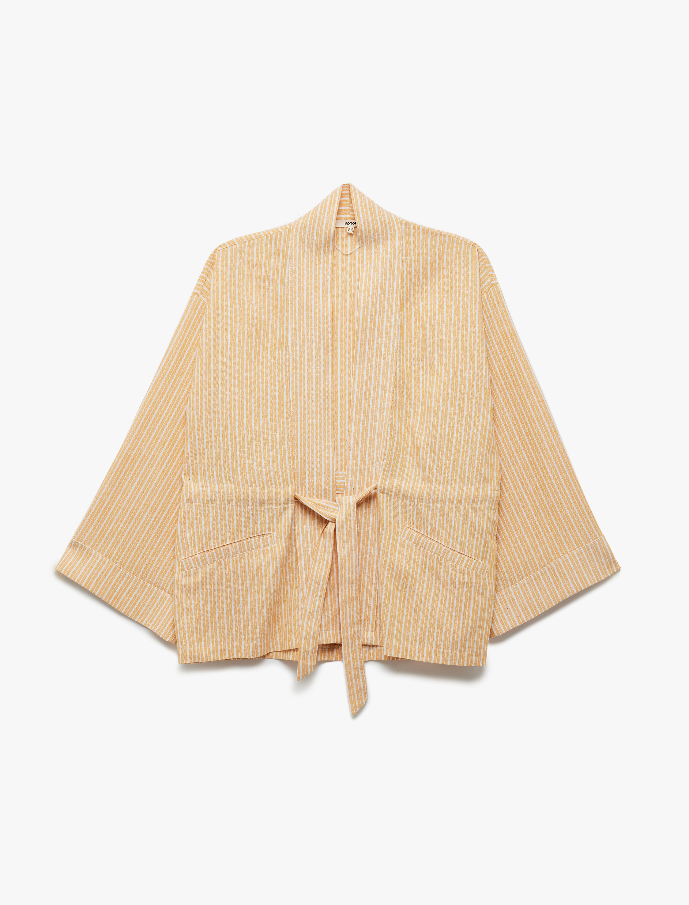   Oversize Kimono Geniş Kol Kuşak Detaylı