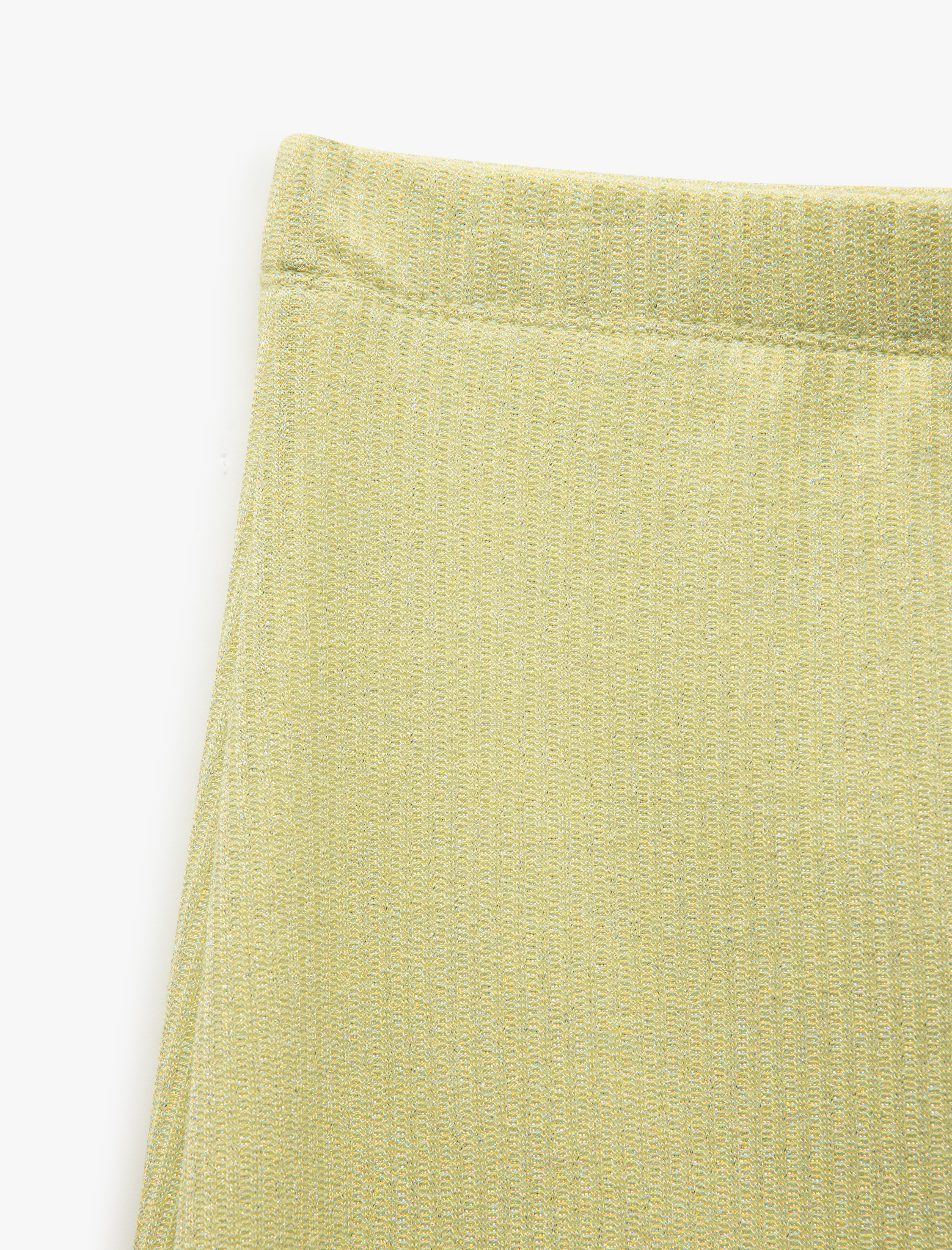   Standart Bel Viskon Kumaş Parıltılı A Kesim Midi Kalem Etek